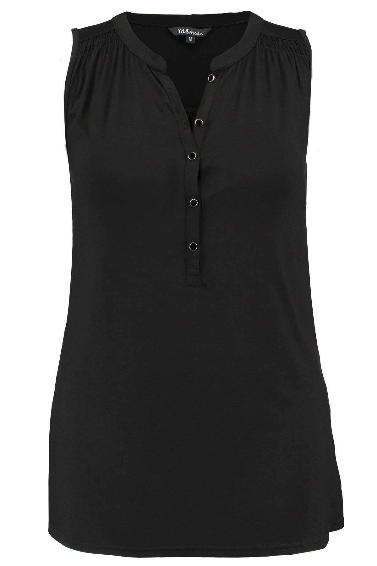 Effen pliss&eacute; top met kant image number 1