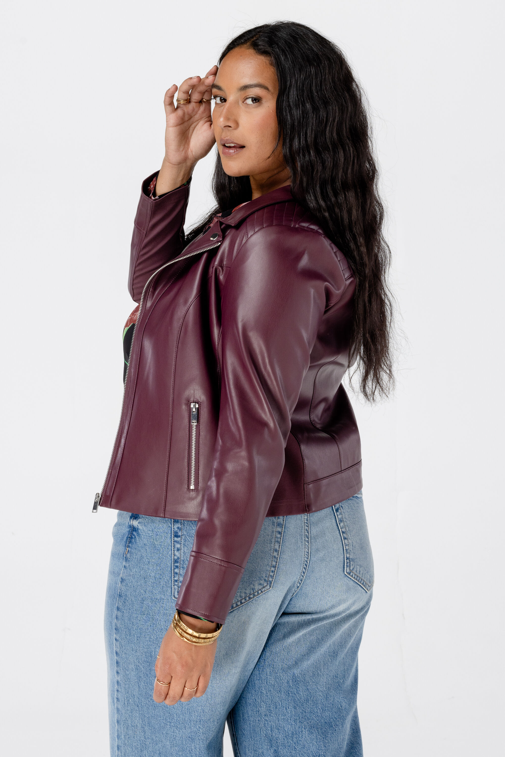 Bikerjasje van imitatieleer image number 3