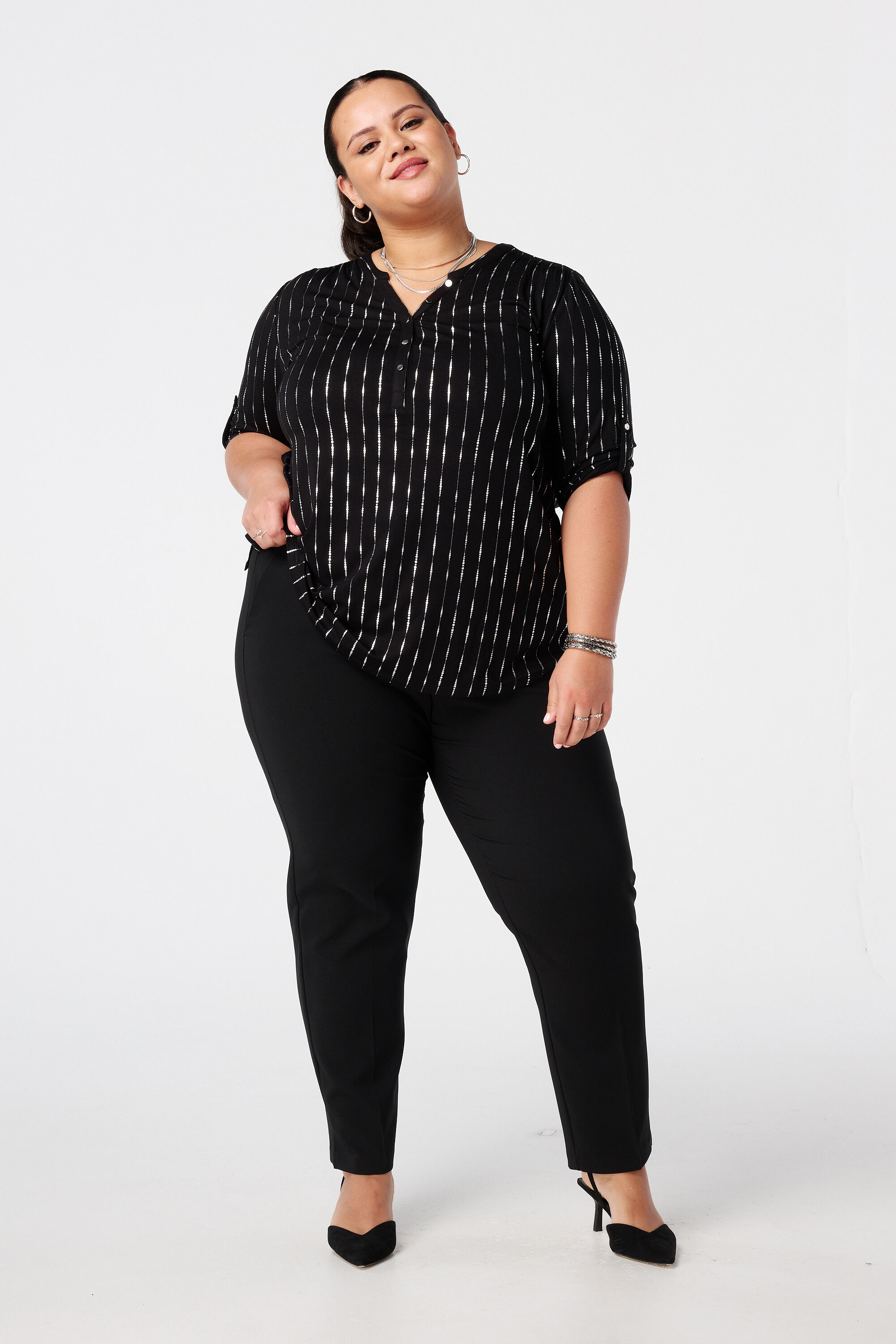 Top met print en foil print image number 5