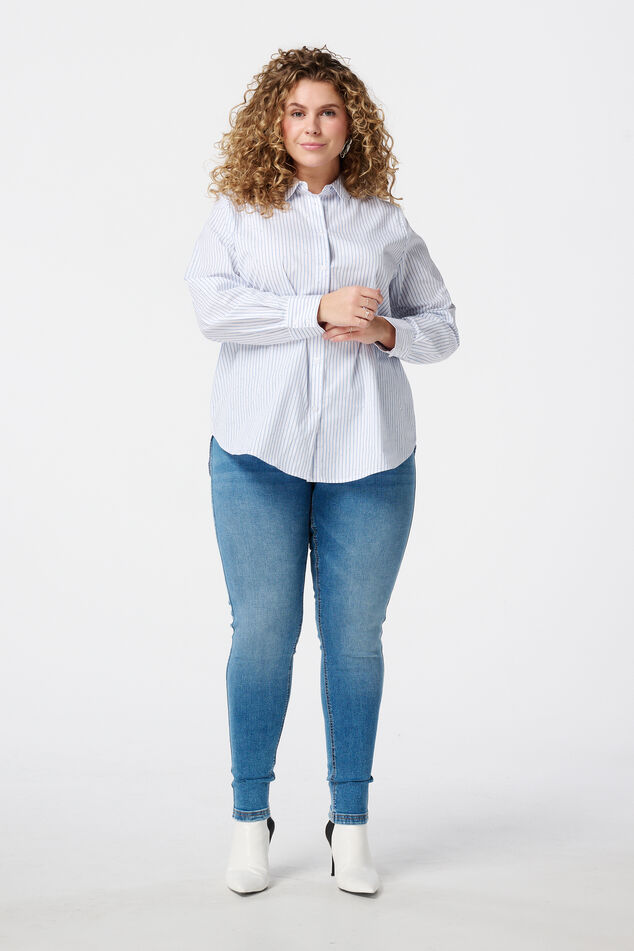 Tregging met denim look image number 0