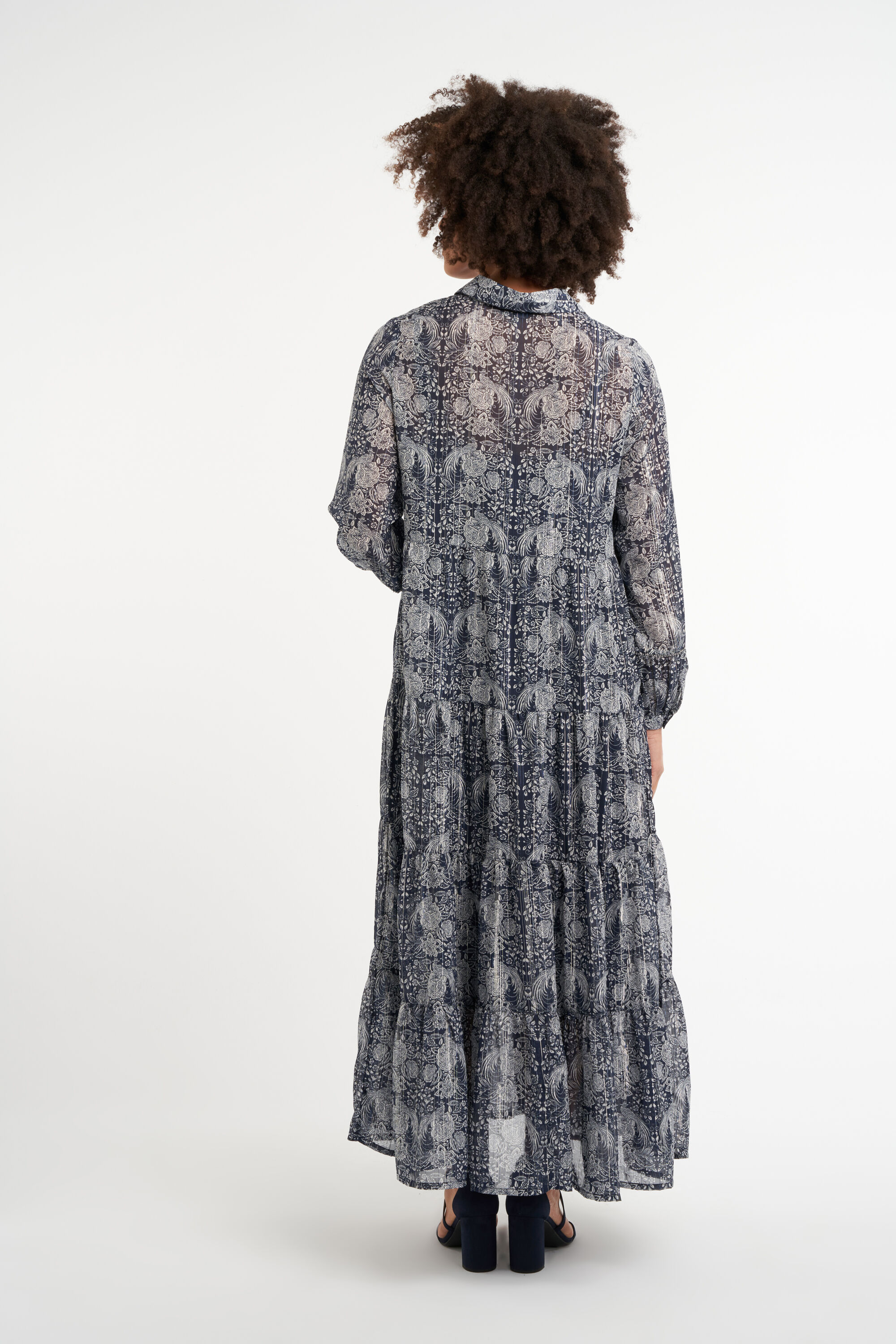 Robe longue &agrave; imprim&eacute; floral image number 4