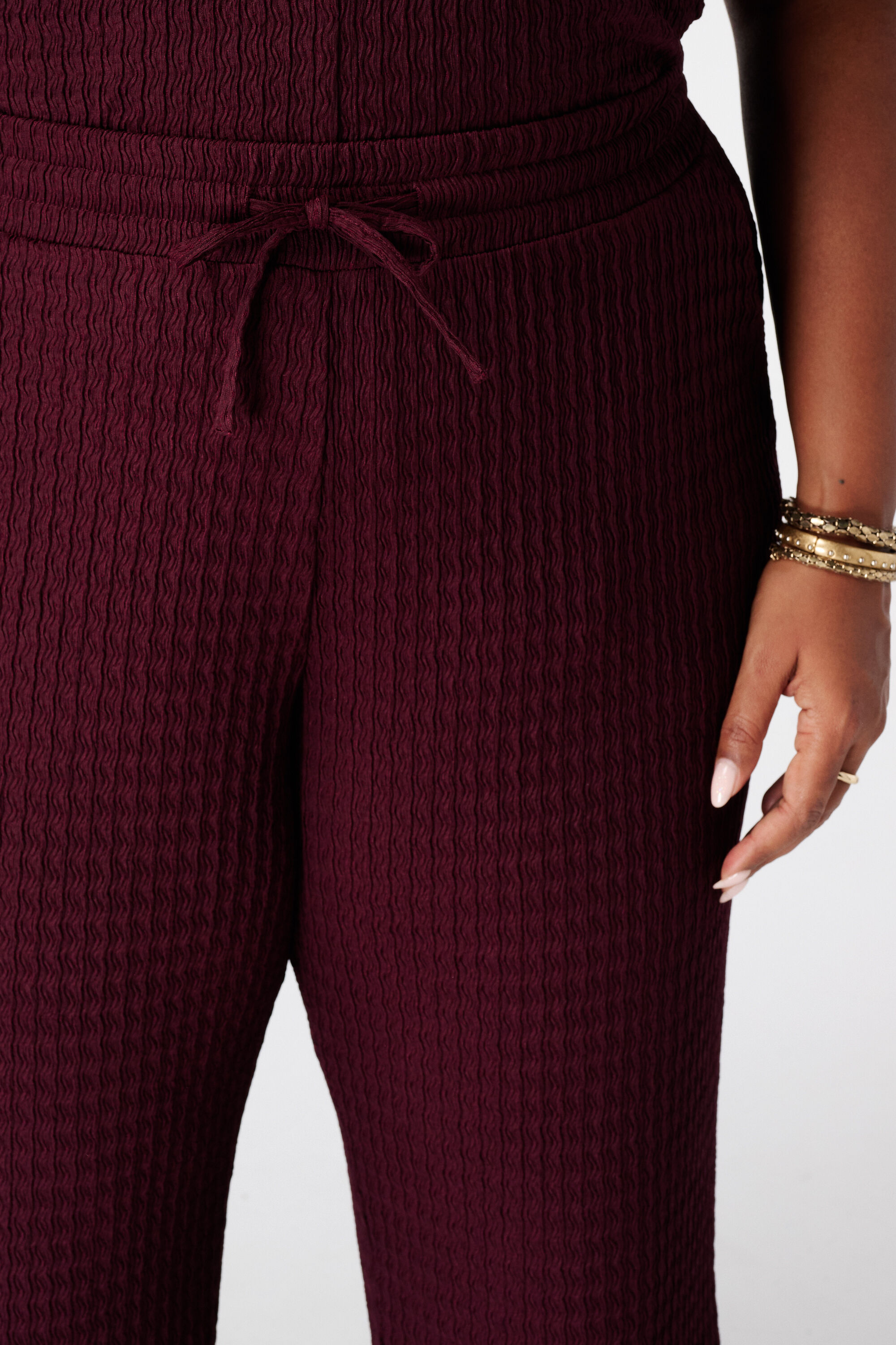 Broek met elastische taille image number 4
