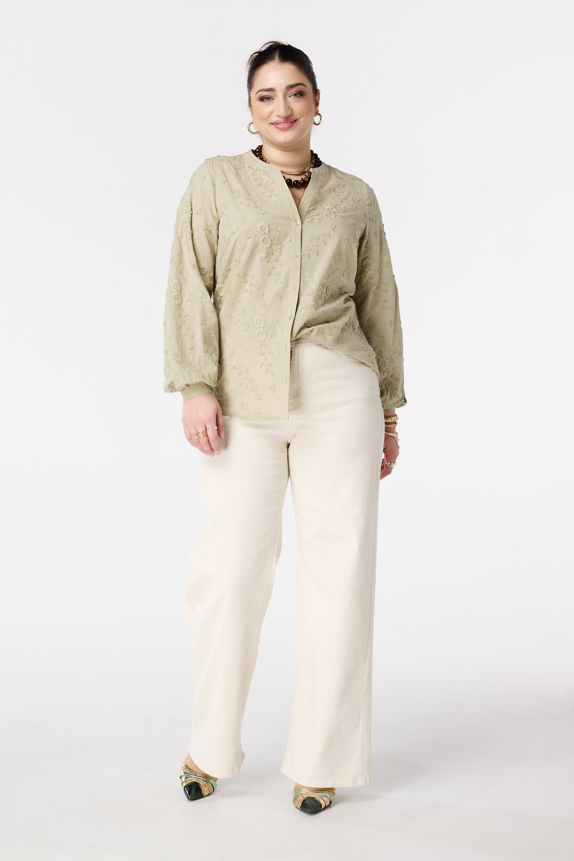 Blouse &agrave; imprim&eacute; fleuri 3D image number 5