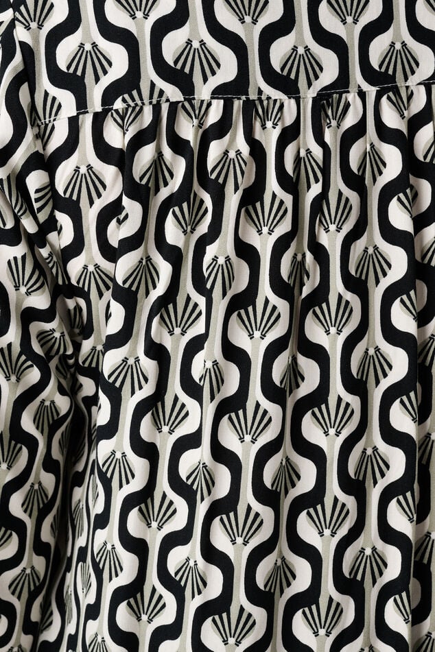 Oversized blouse met print image number 6