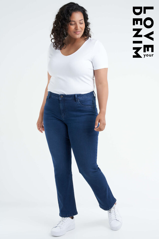Straight leg jeans LILY 30 inch image number 0