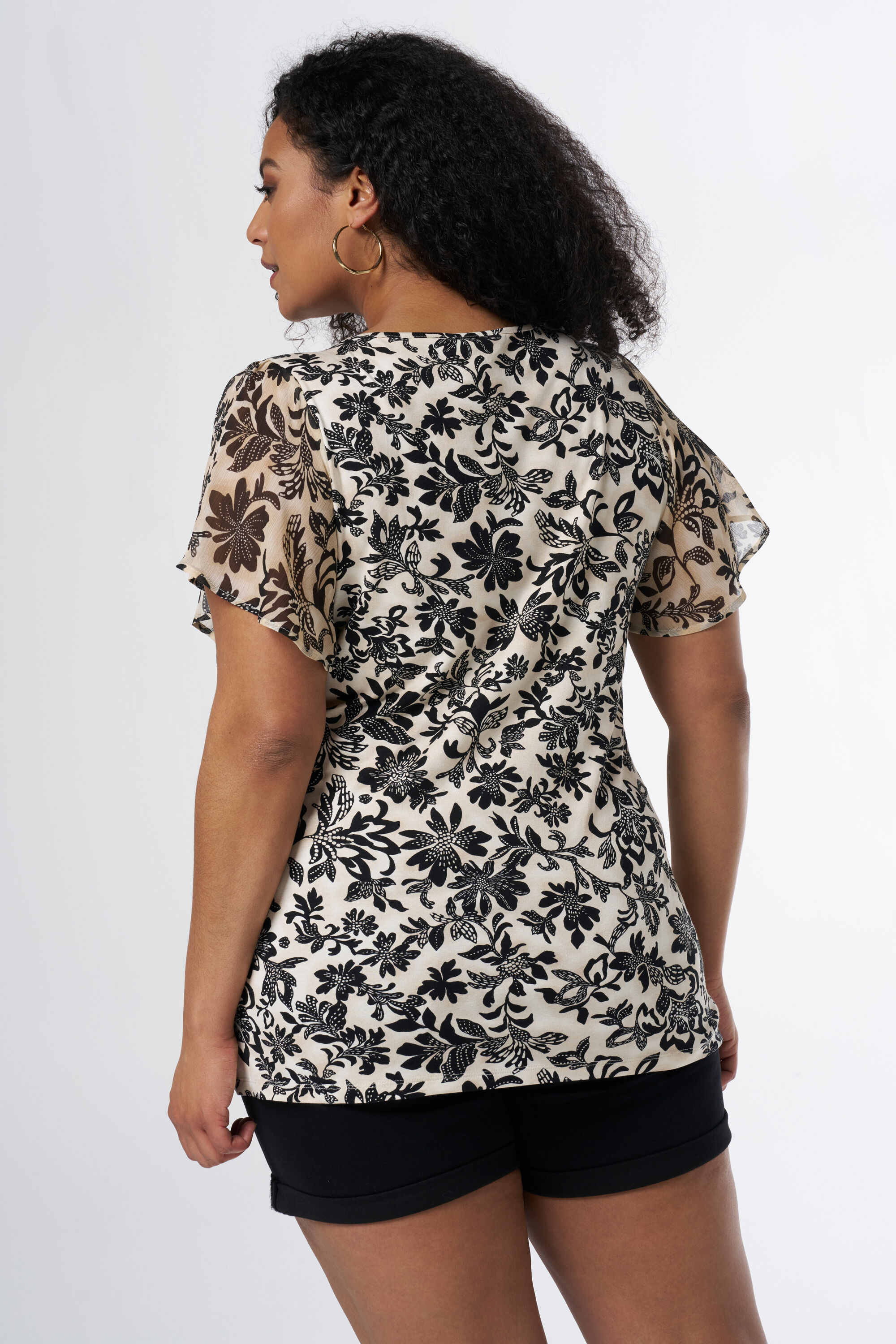 Top met bloemenprint image number 3
