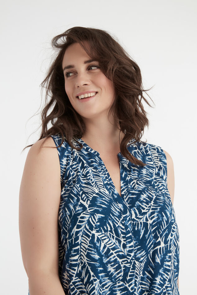 Mouwloze lange blouse image number 3