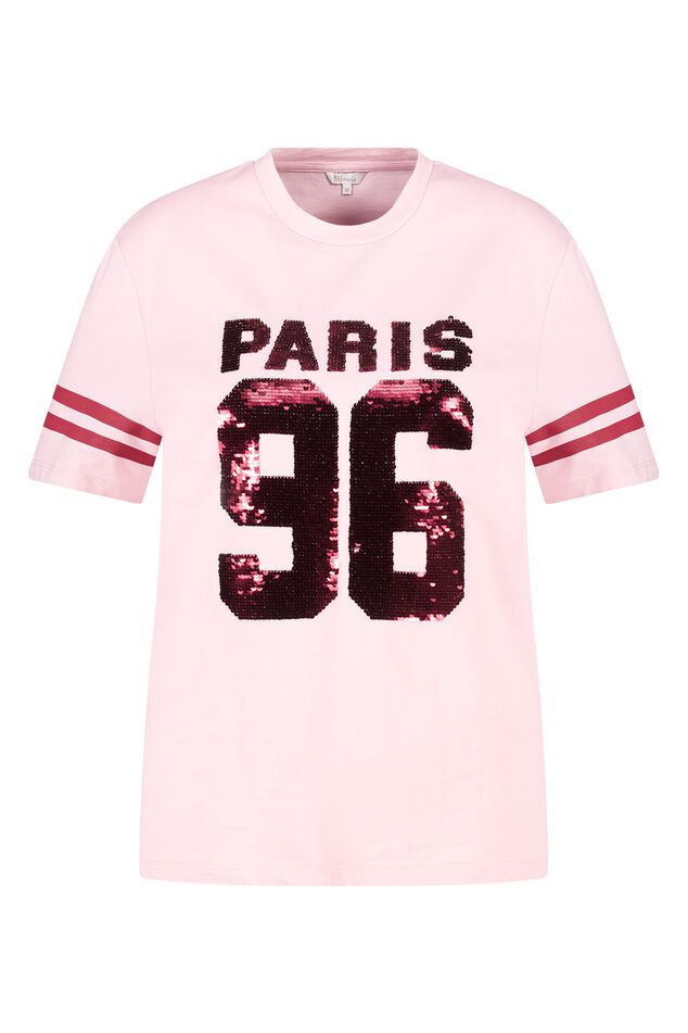 T-shirt met pailletten  image number 1