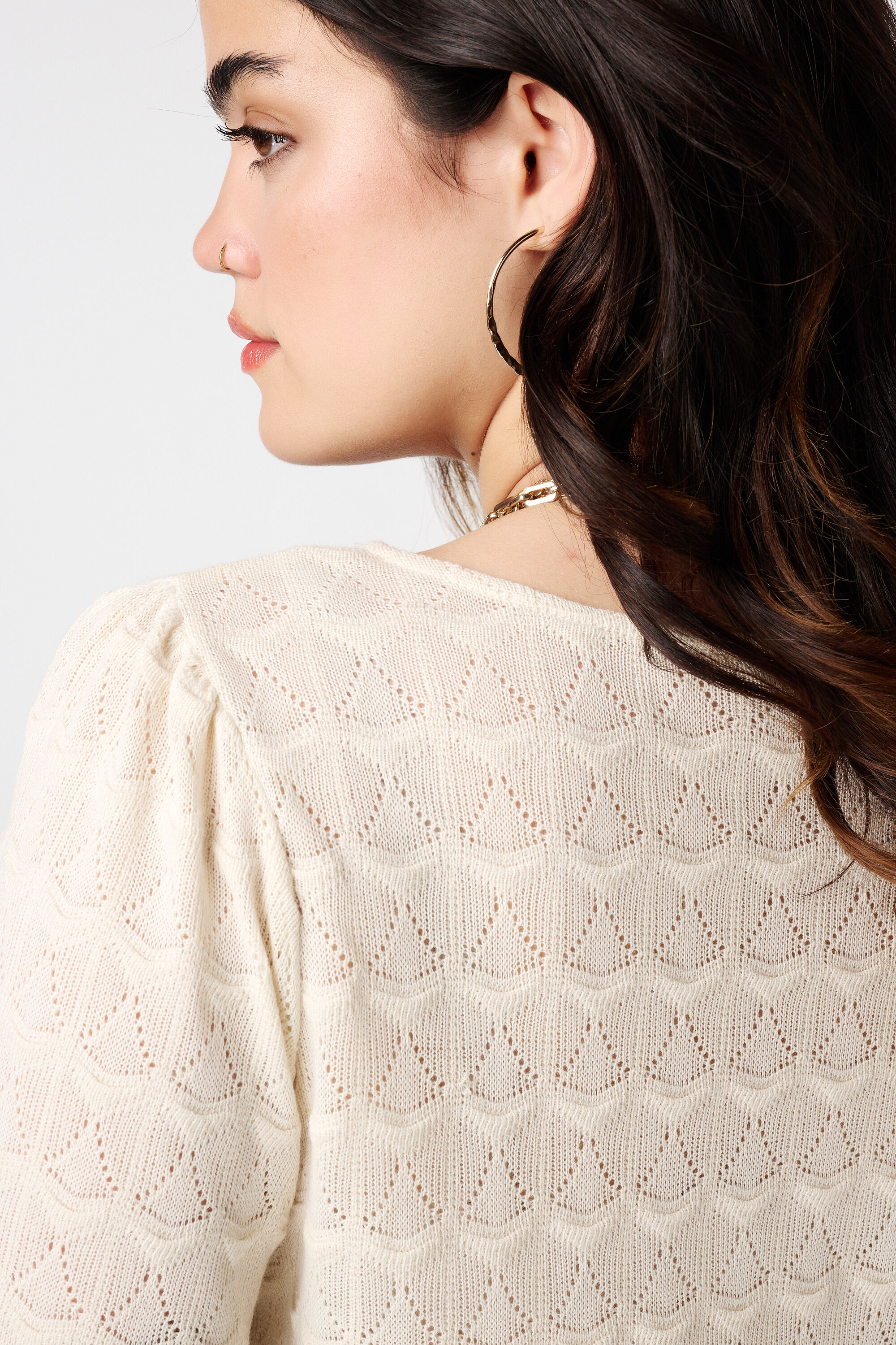 Top met opengwerkt dessin image number 6