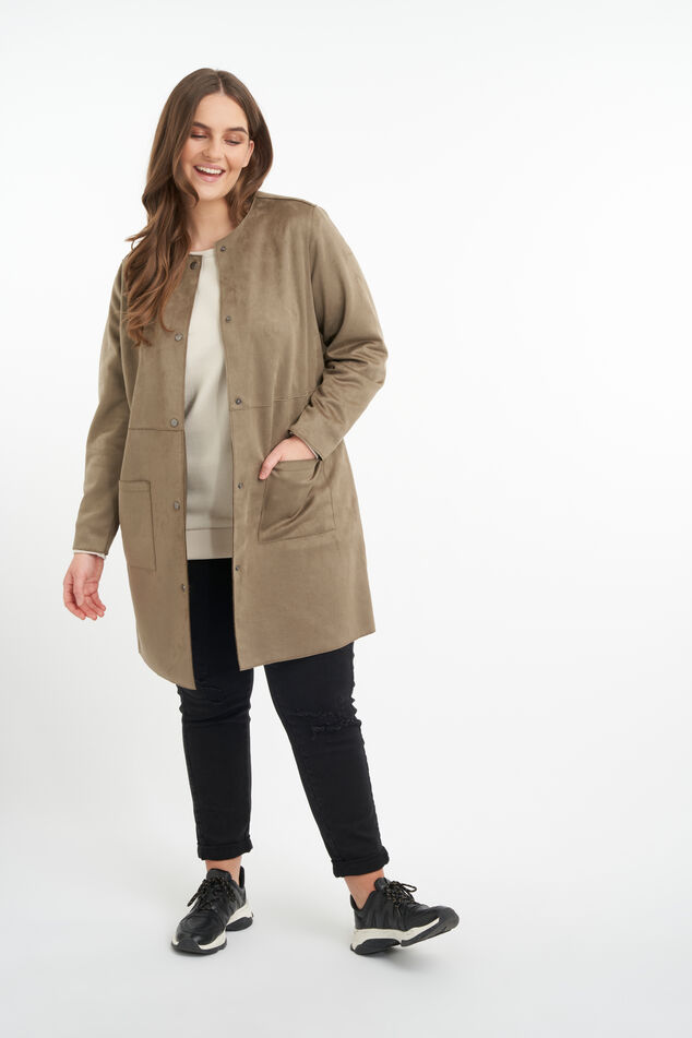 Suedine jas image number 5