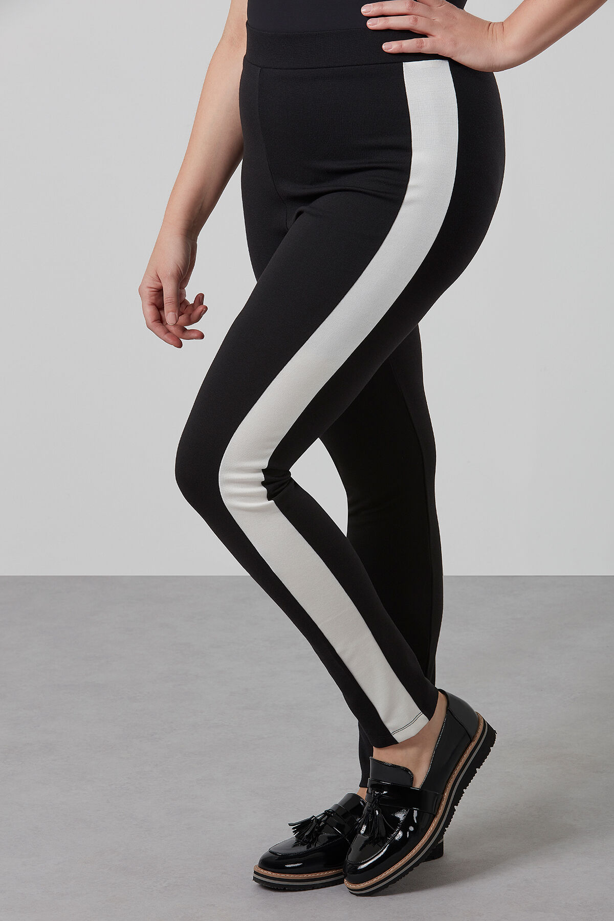Tregging met streep shop