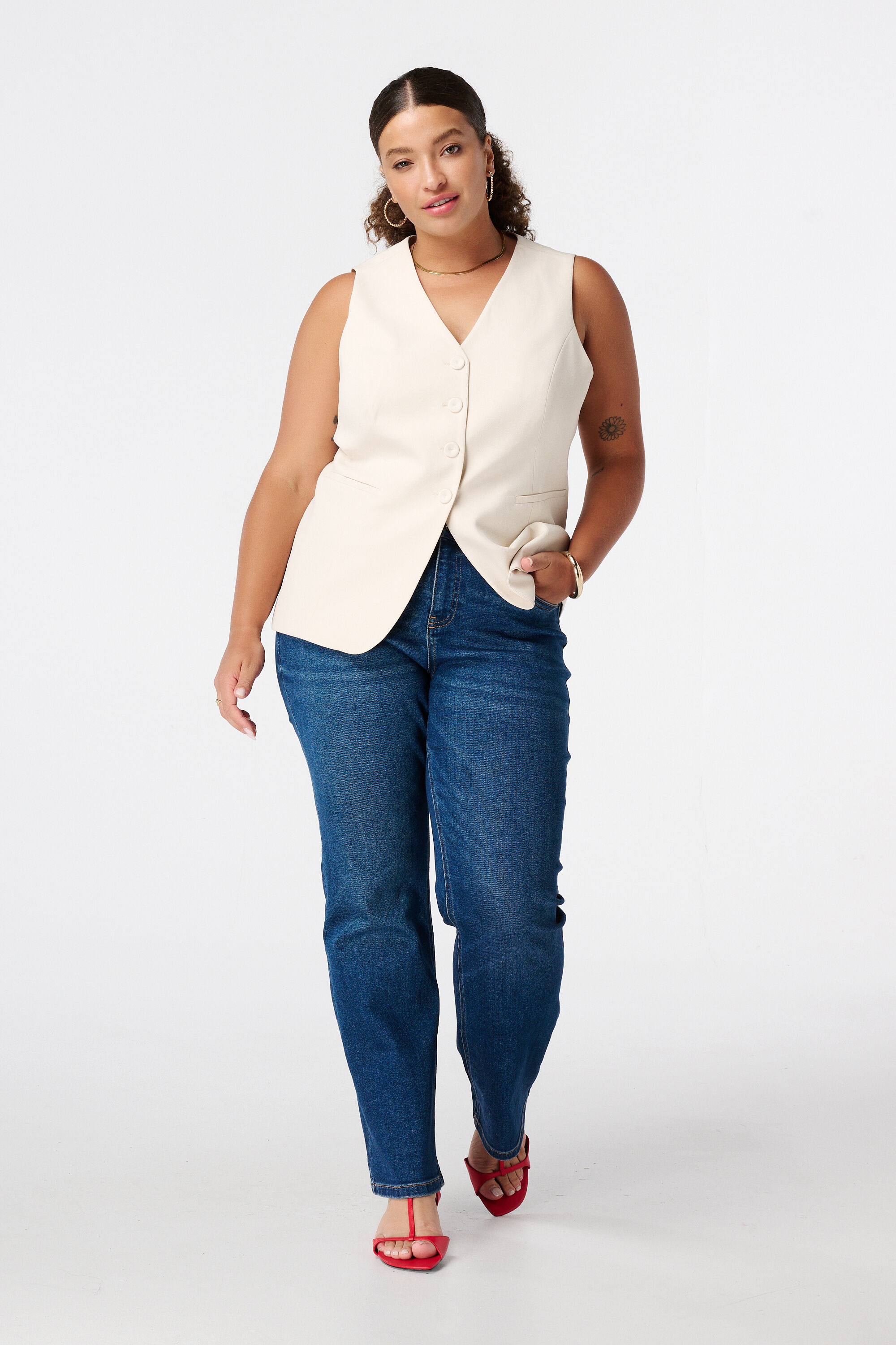 Cardigan avec fermeture &agrave; boutons image number 5