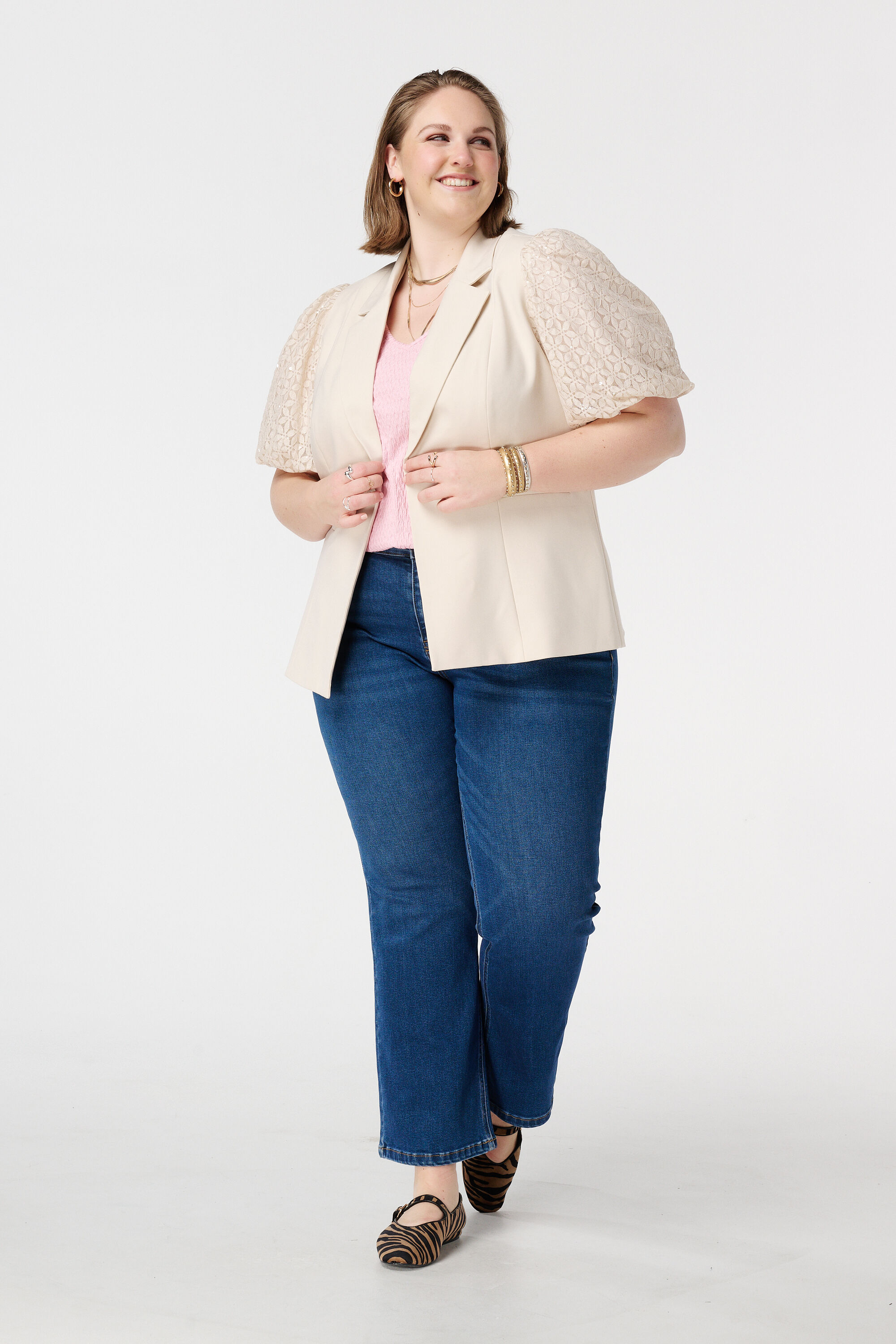 Blazer met pofmouwen image number 5