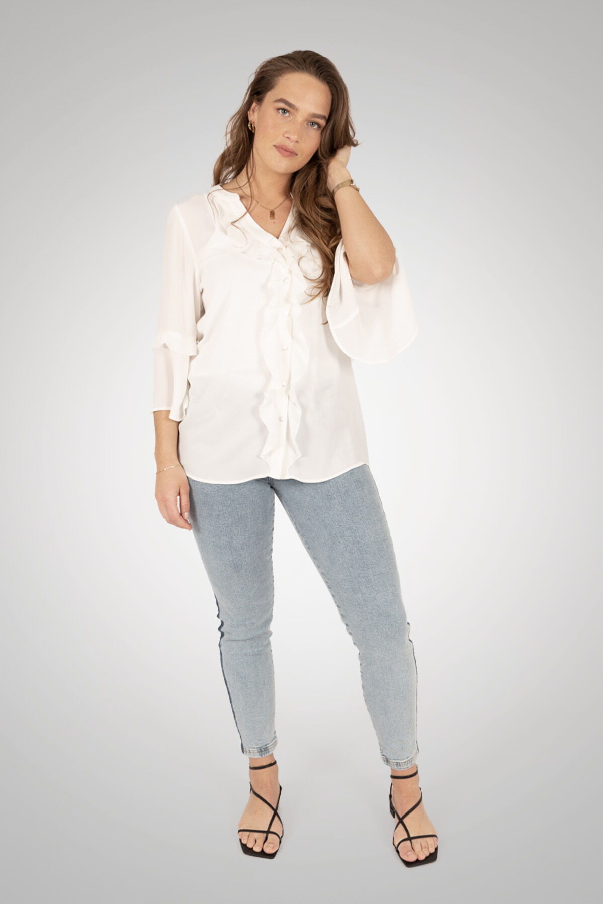 Blouse met volants image number 3