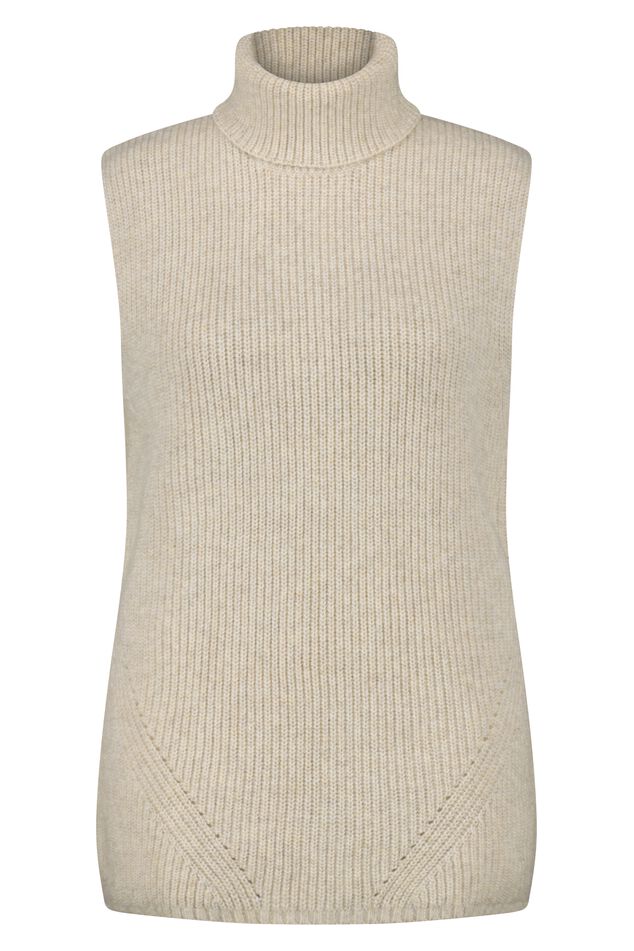 Gebreide spencer met col image number 1