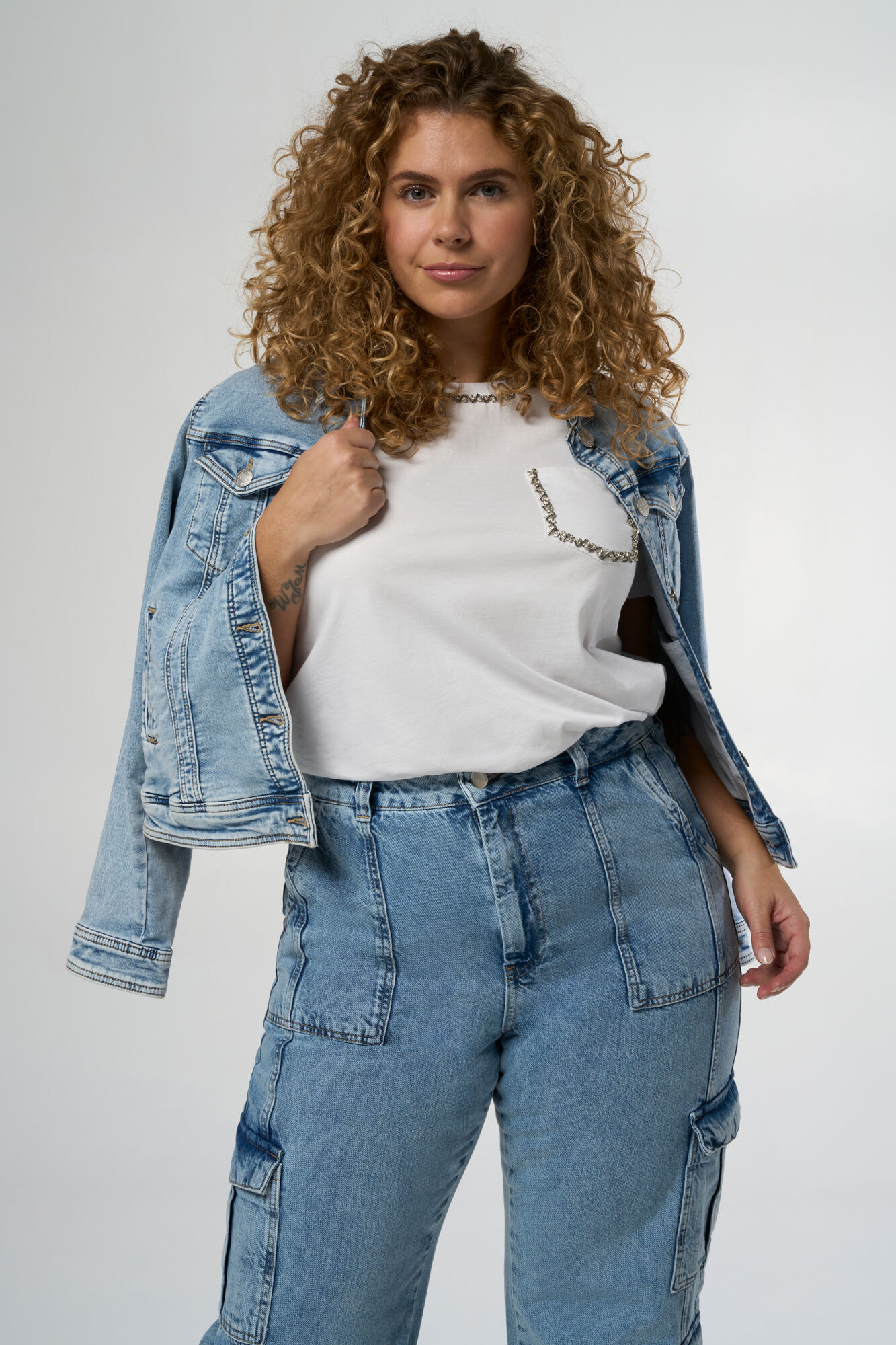 Veste en jean stretch image number 6