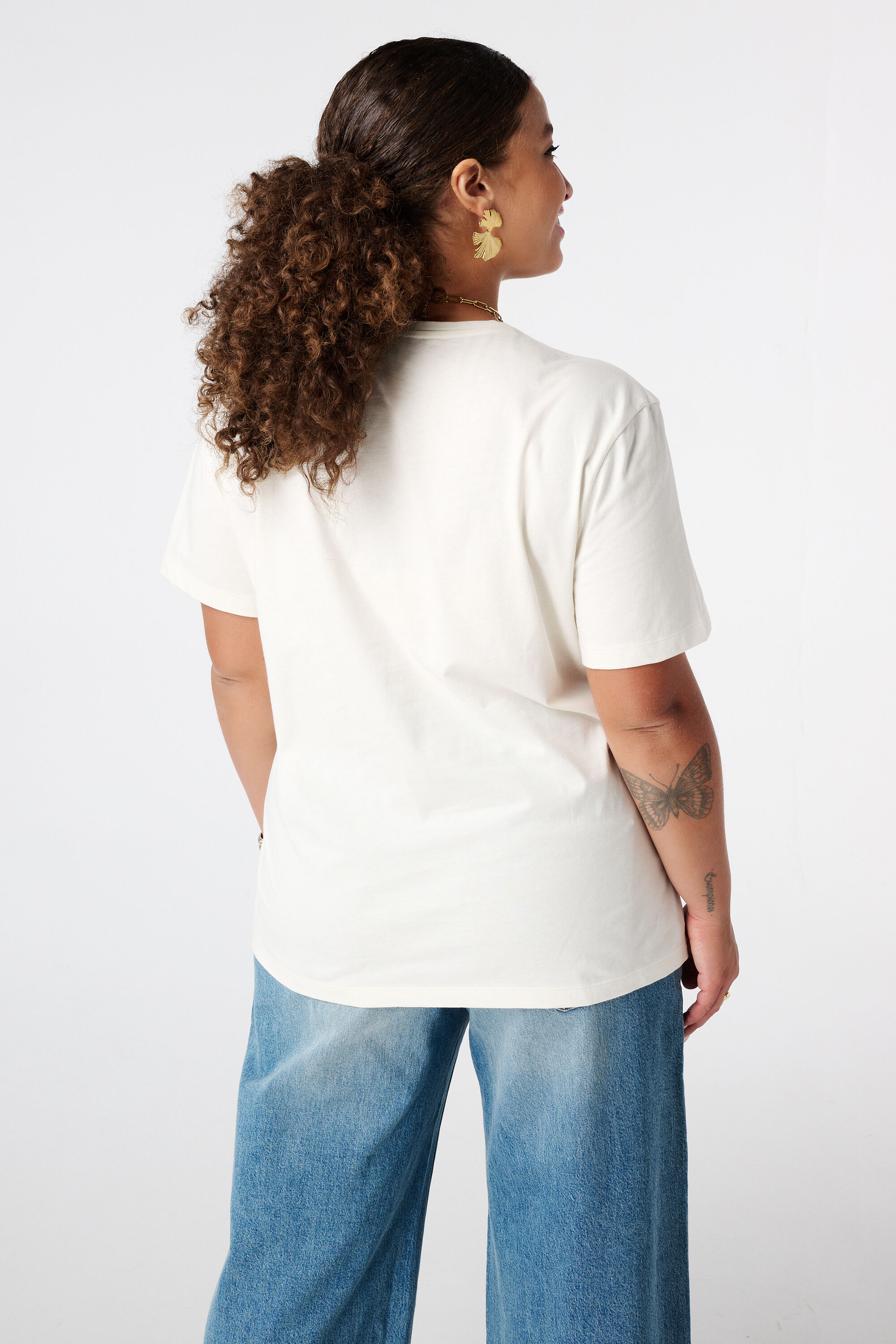 T-shirt avec imprim&eacute; brod&eacute; image number 3