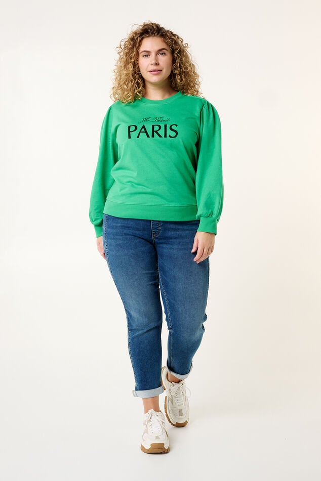 Sweater "Paris" mit Knopfdetails auf der Schulter image number 6