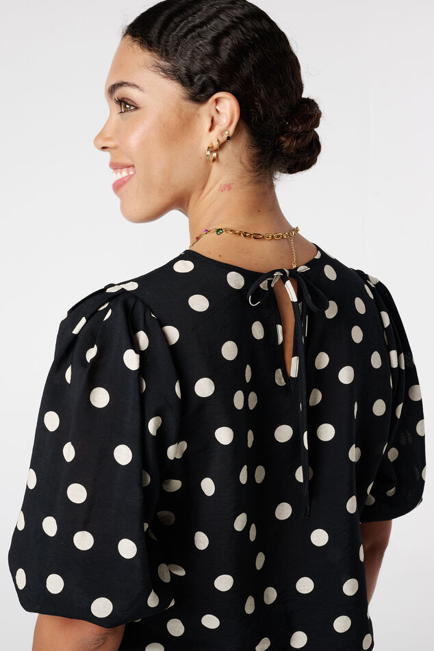 Blouse met stippen image number 4