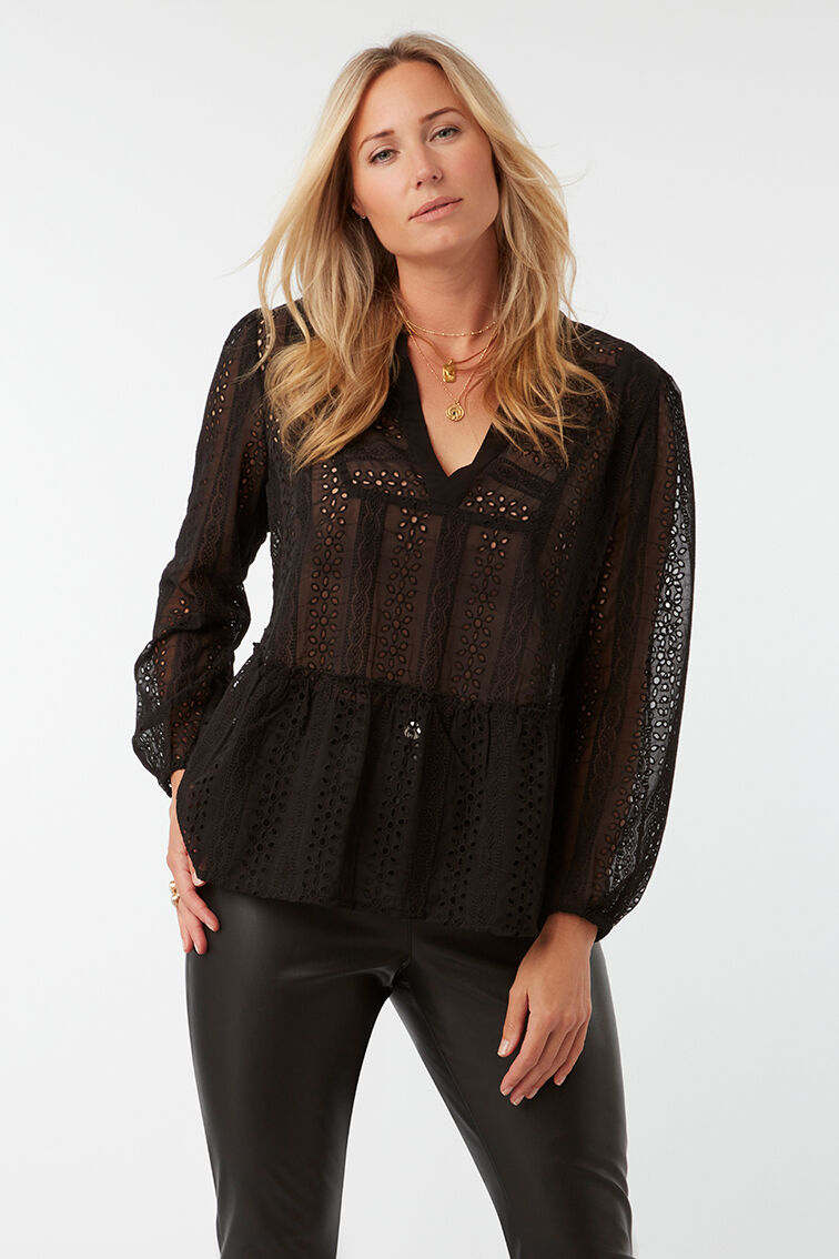 Blouse met broderie image number 6