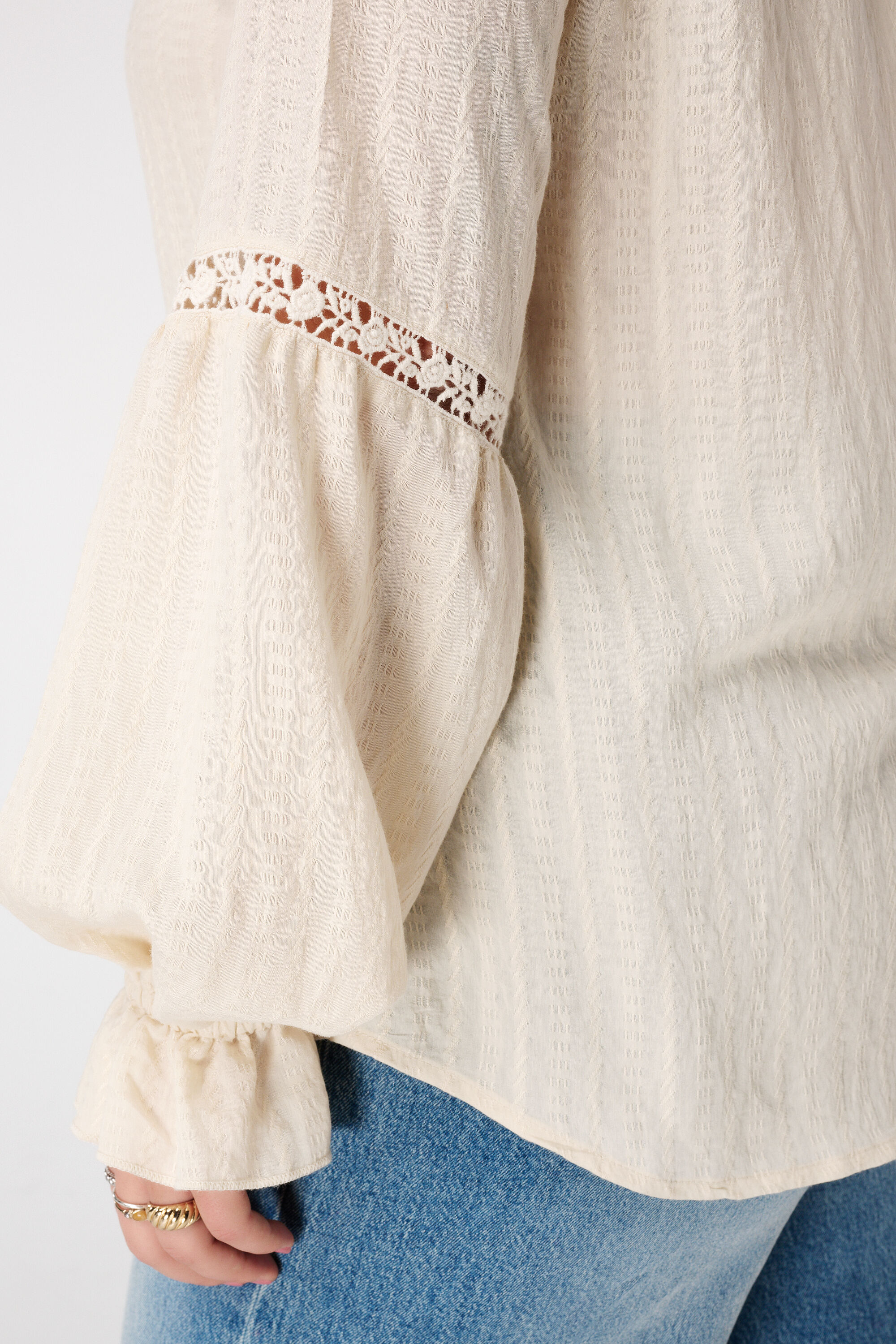 Blouse met broderie image number 6