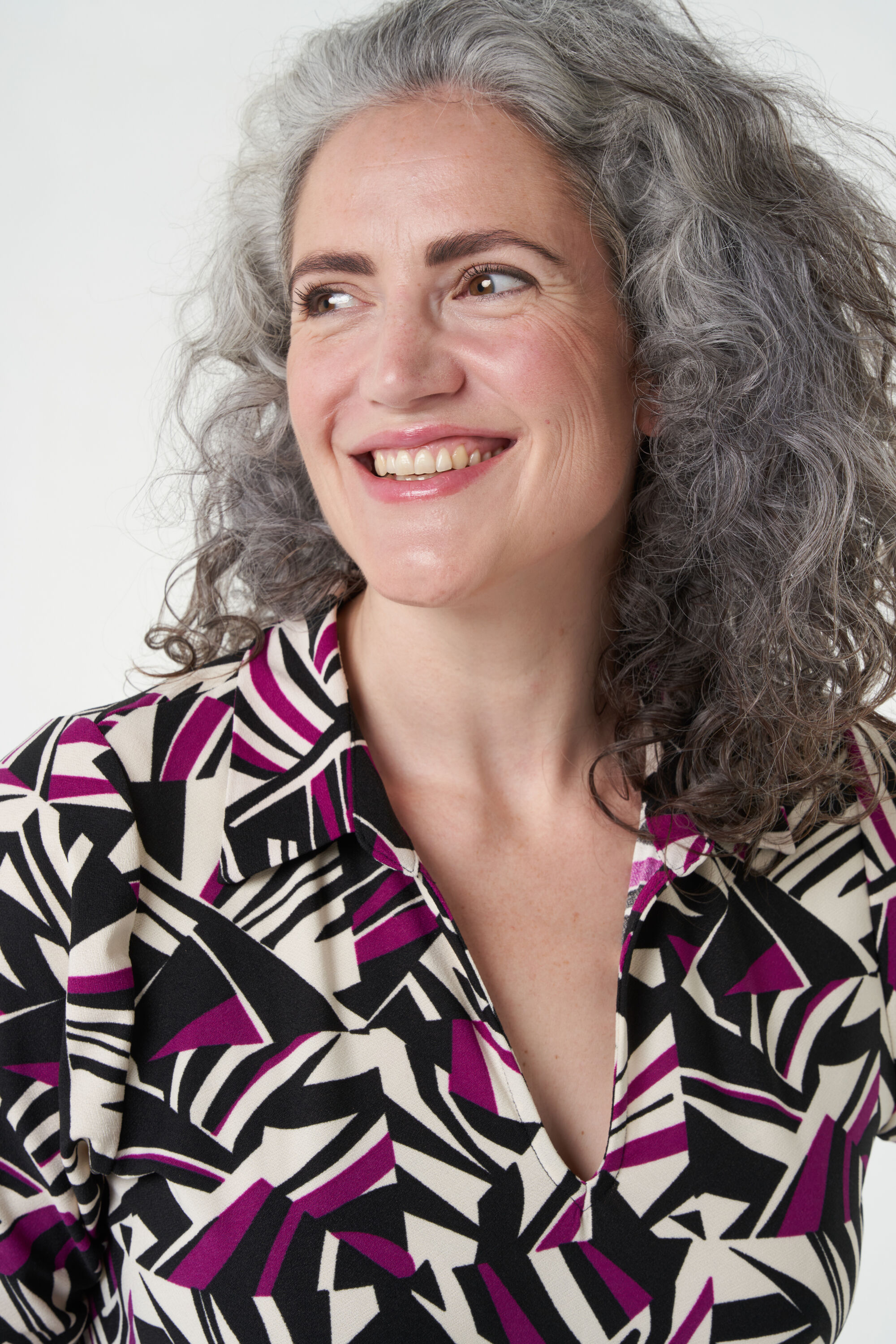 Midi jurk met print image number 6