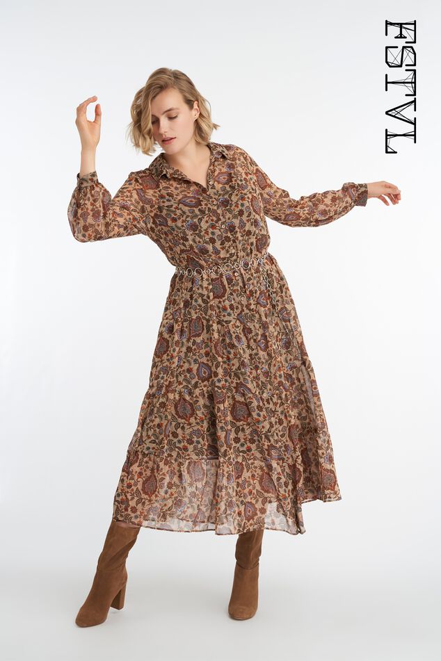 Romantische lange jurk image number 0