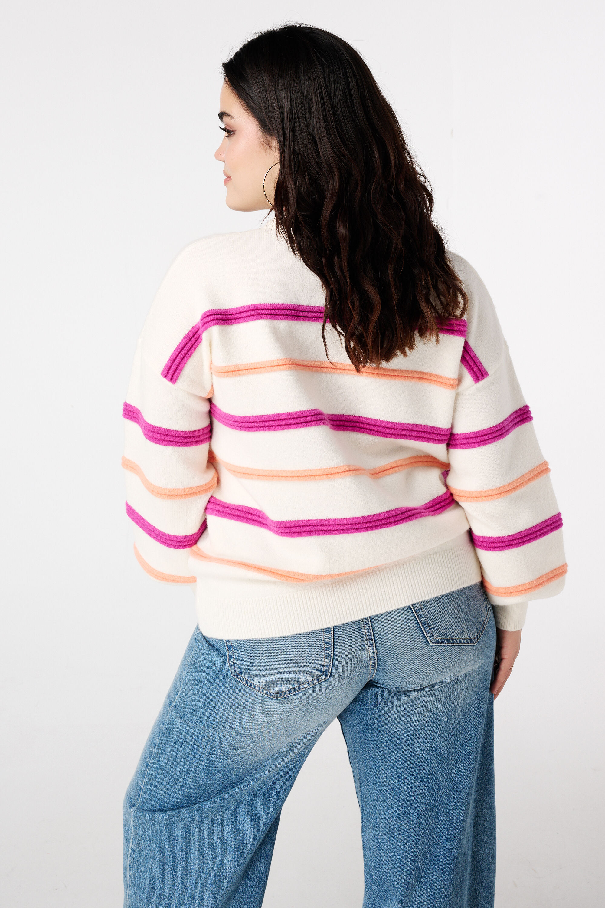 Pull &agrave; rayures color&eacute;es image number 3