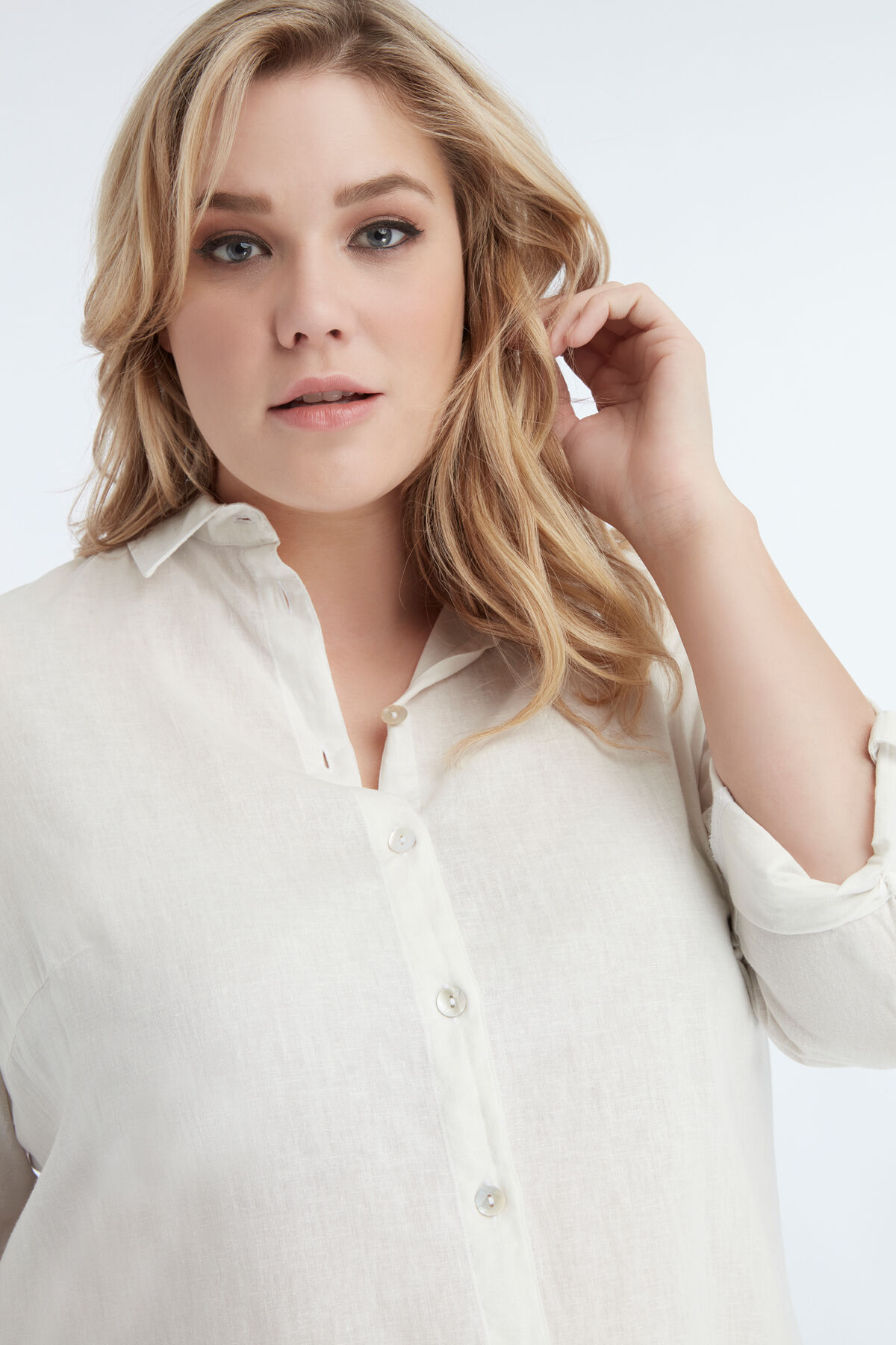 Chemisier long couleur unie image number 3