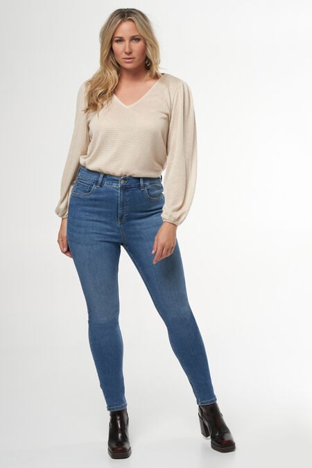 Skinny leg high waist jeans CHERRY Skinny leg high waist jeans CHERRY