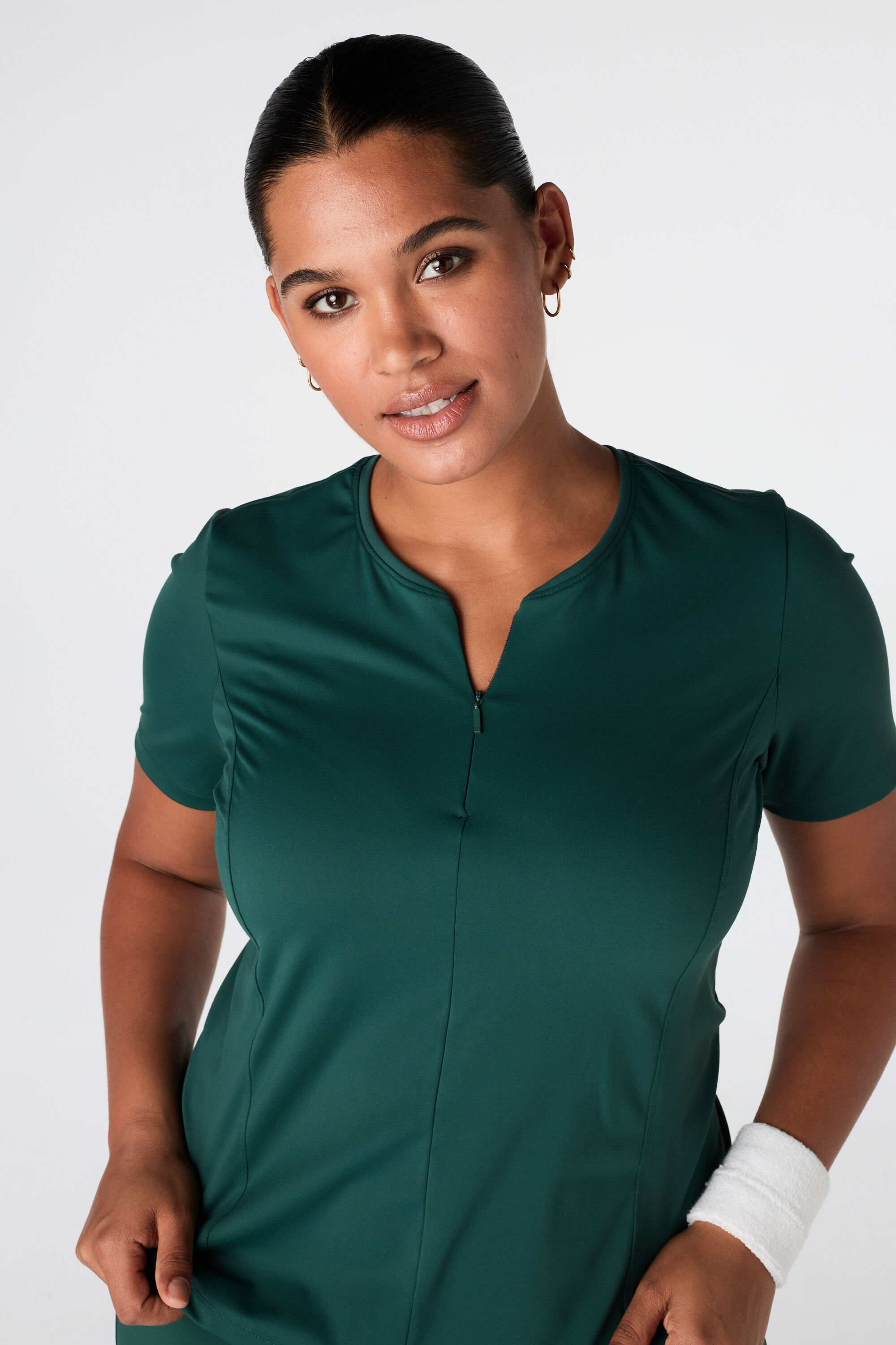 Sport top met rits image number 6