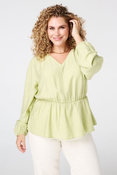Blouse à effet péplum Blouse à effet péplum