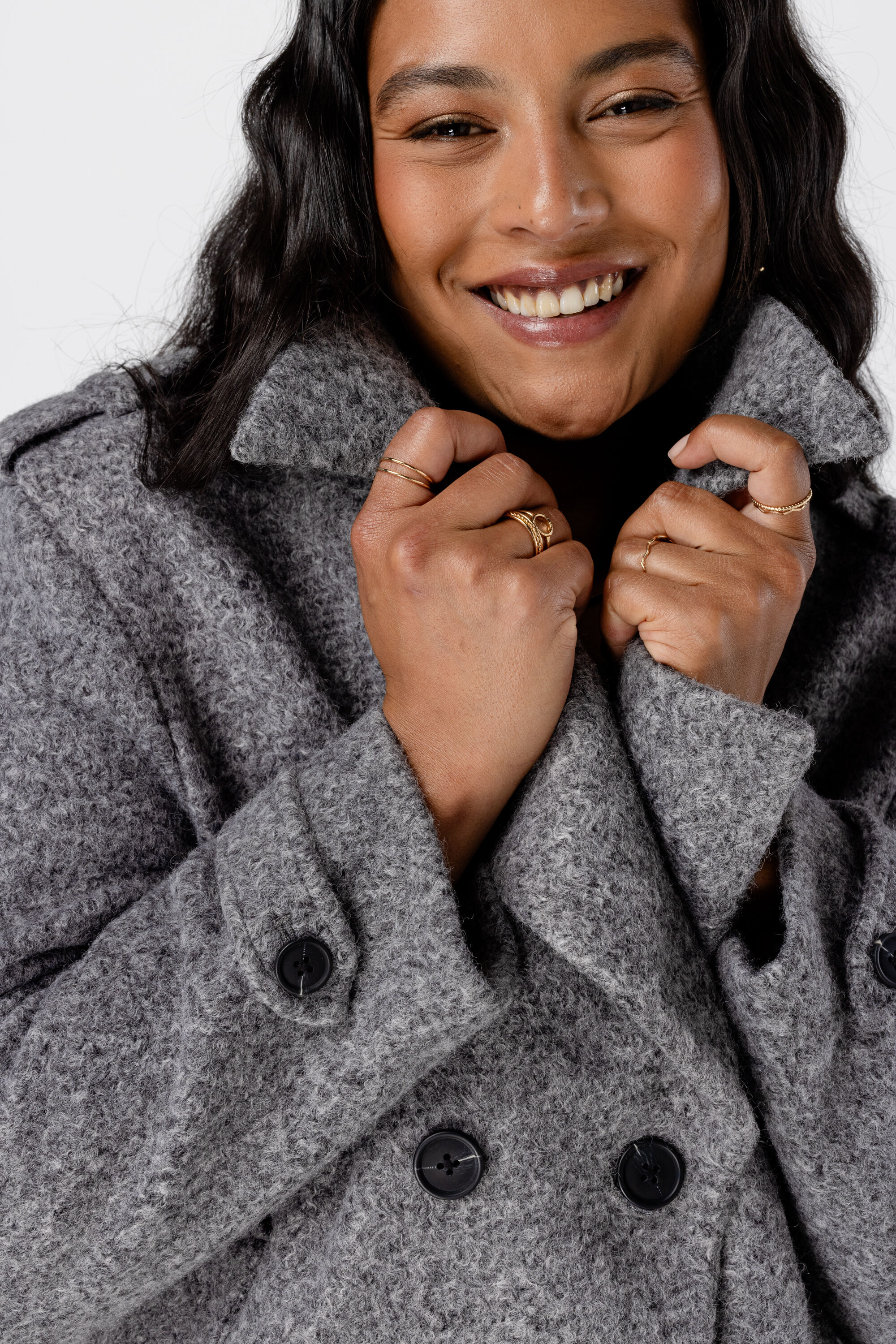 Veste courte &agrave; double boutonnage image number 5