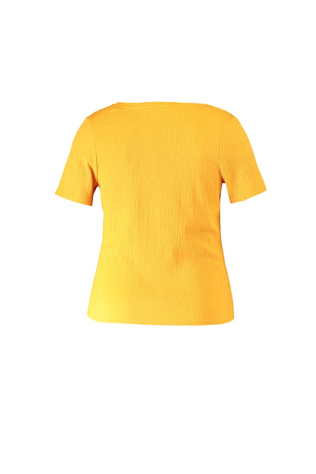 T-shirt met knoopdetail image number 2