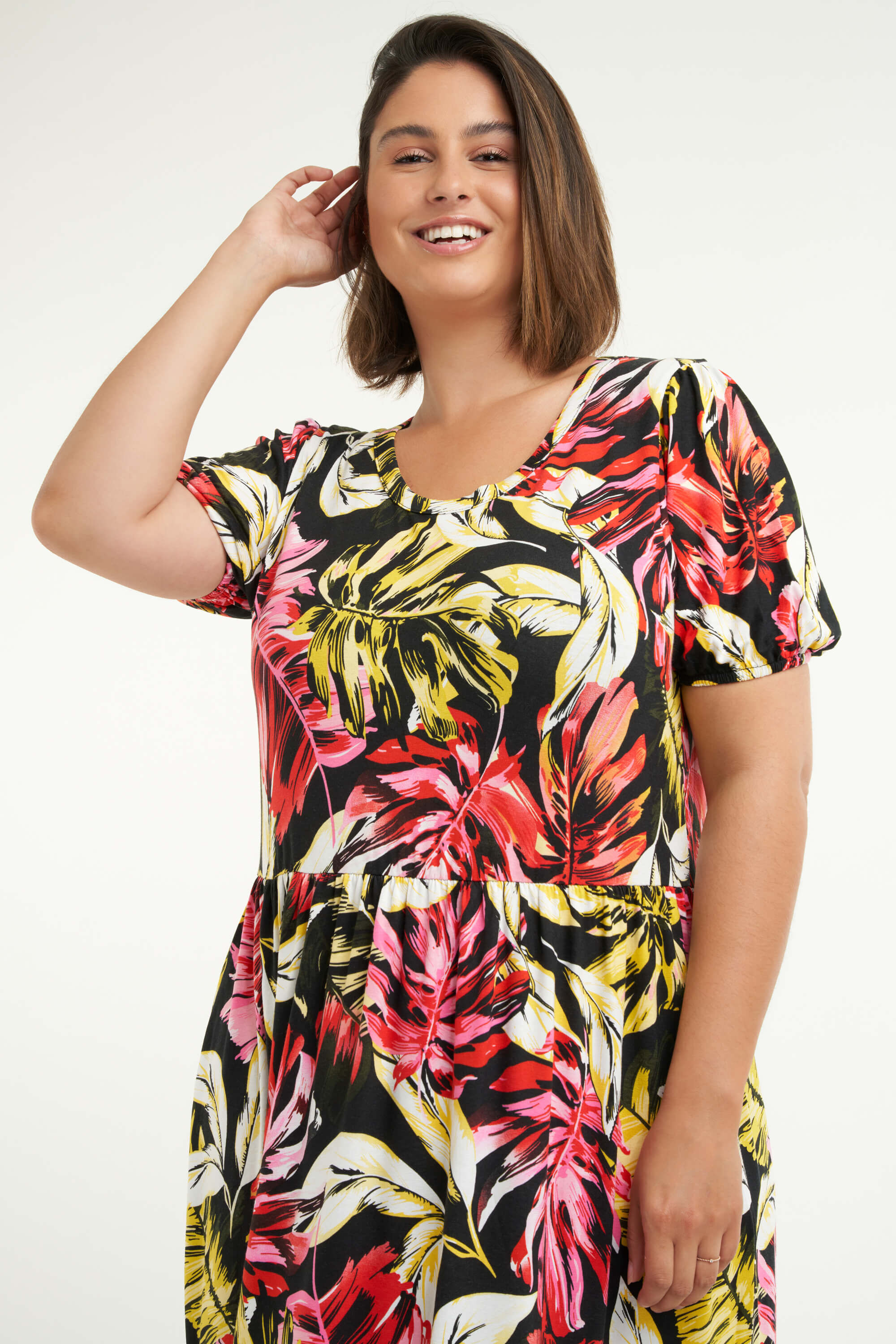 Lange jurk met print image number 6