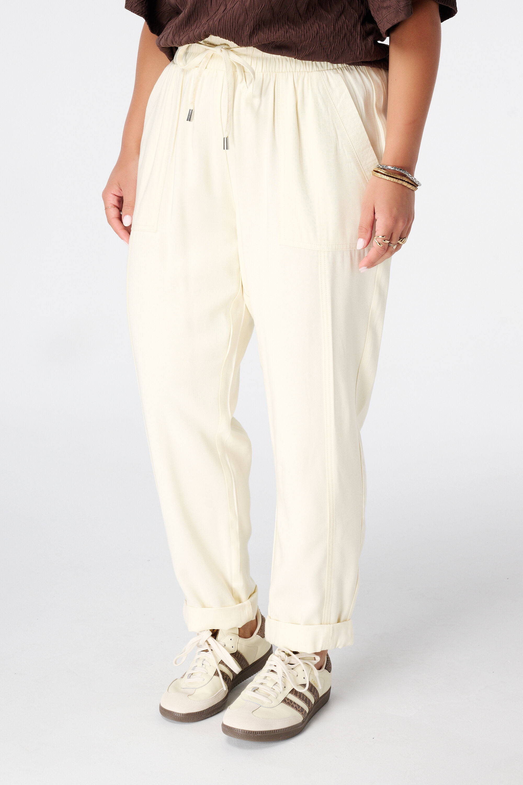 Broek met elastische taille image number 5