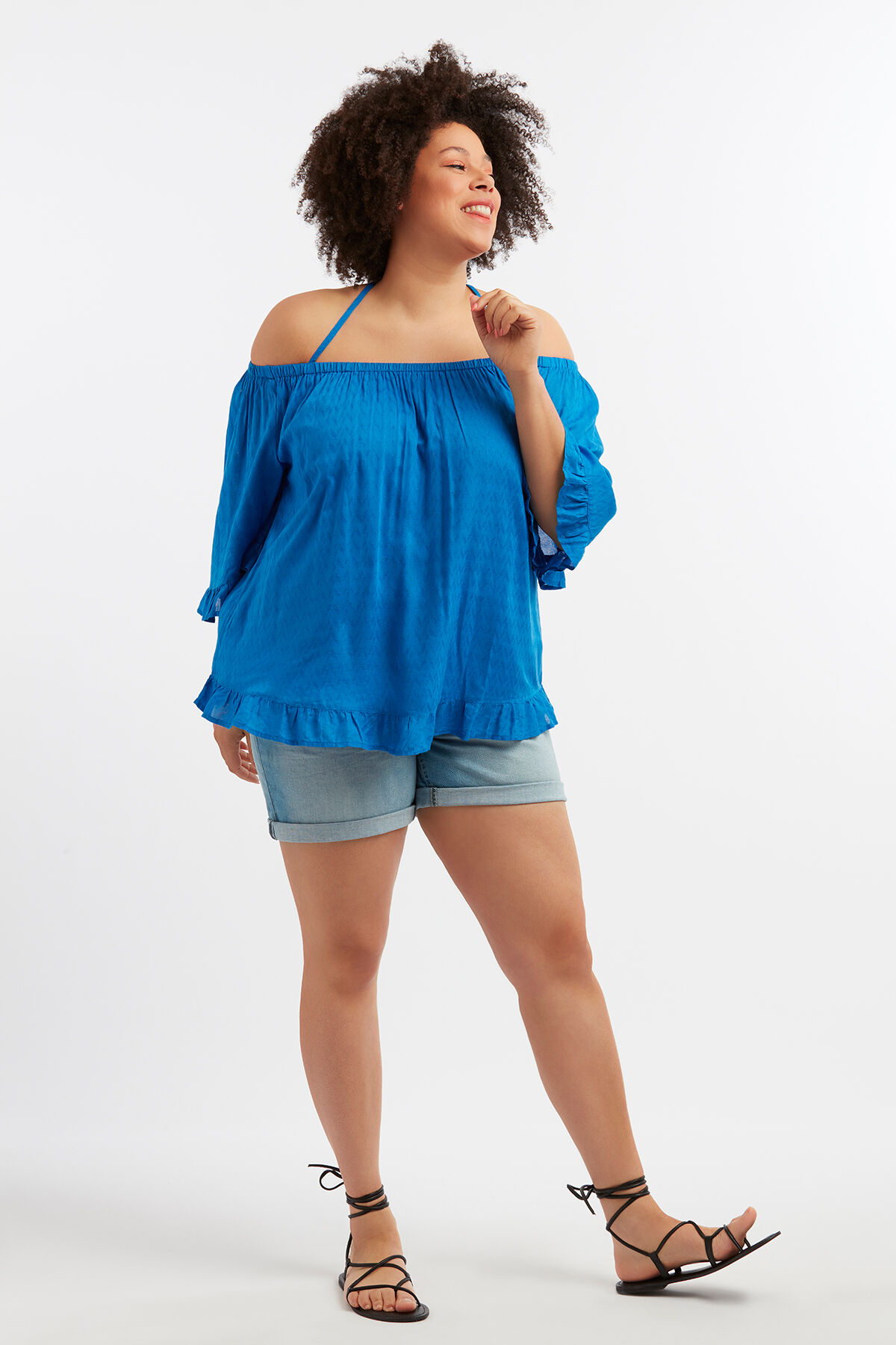 Off-shoulder blouse image number 3