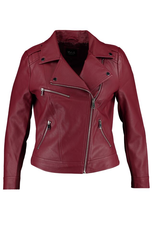 Veste style motard en similicuir image number 1