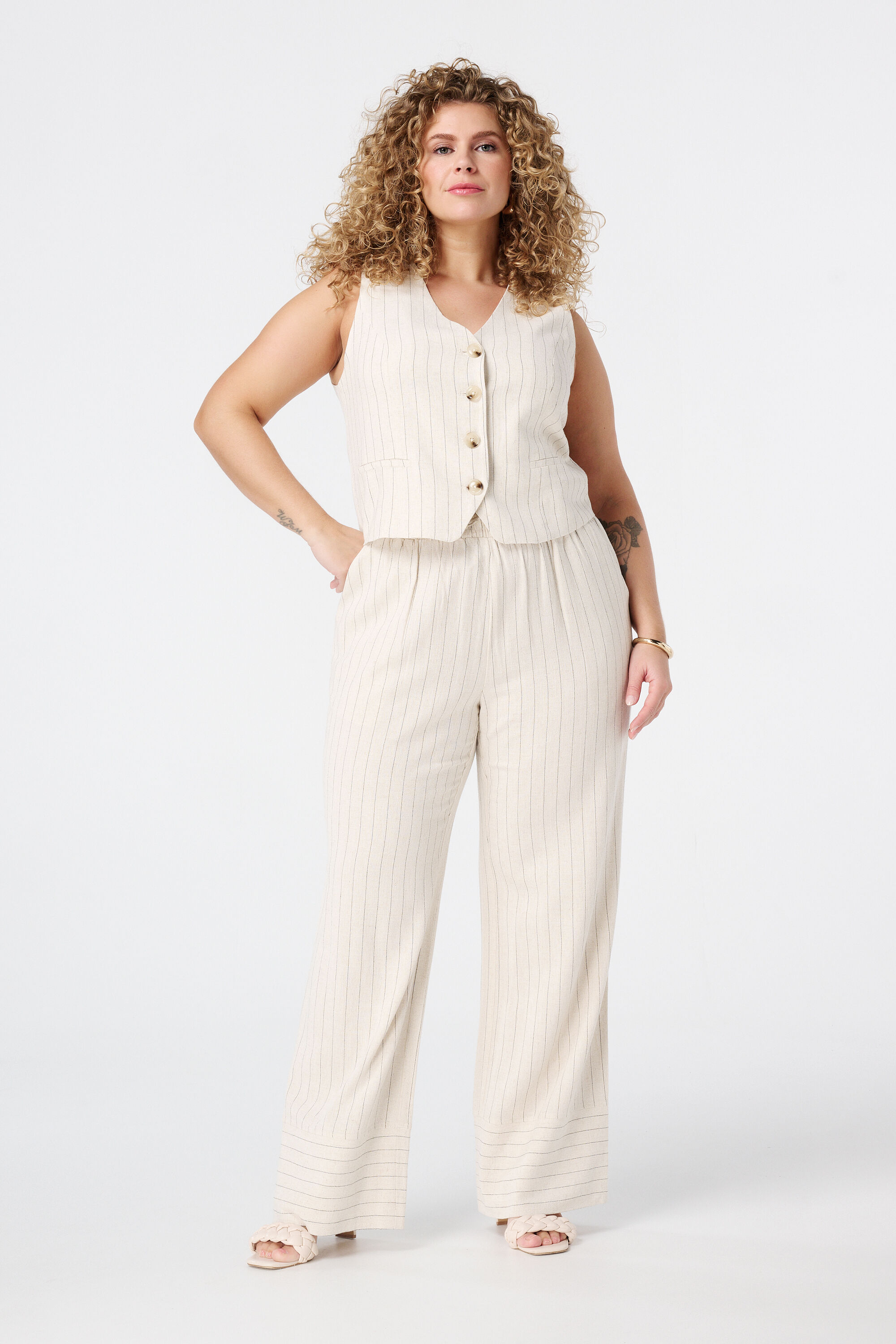 Gilet met krijt streep image number 5