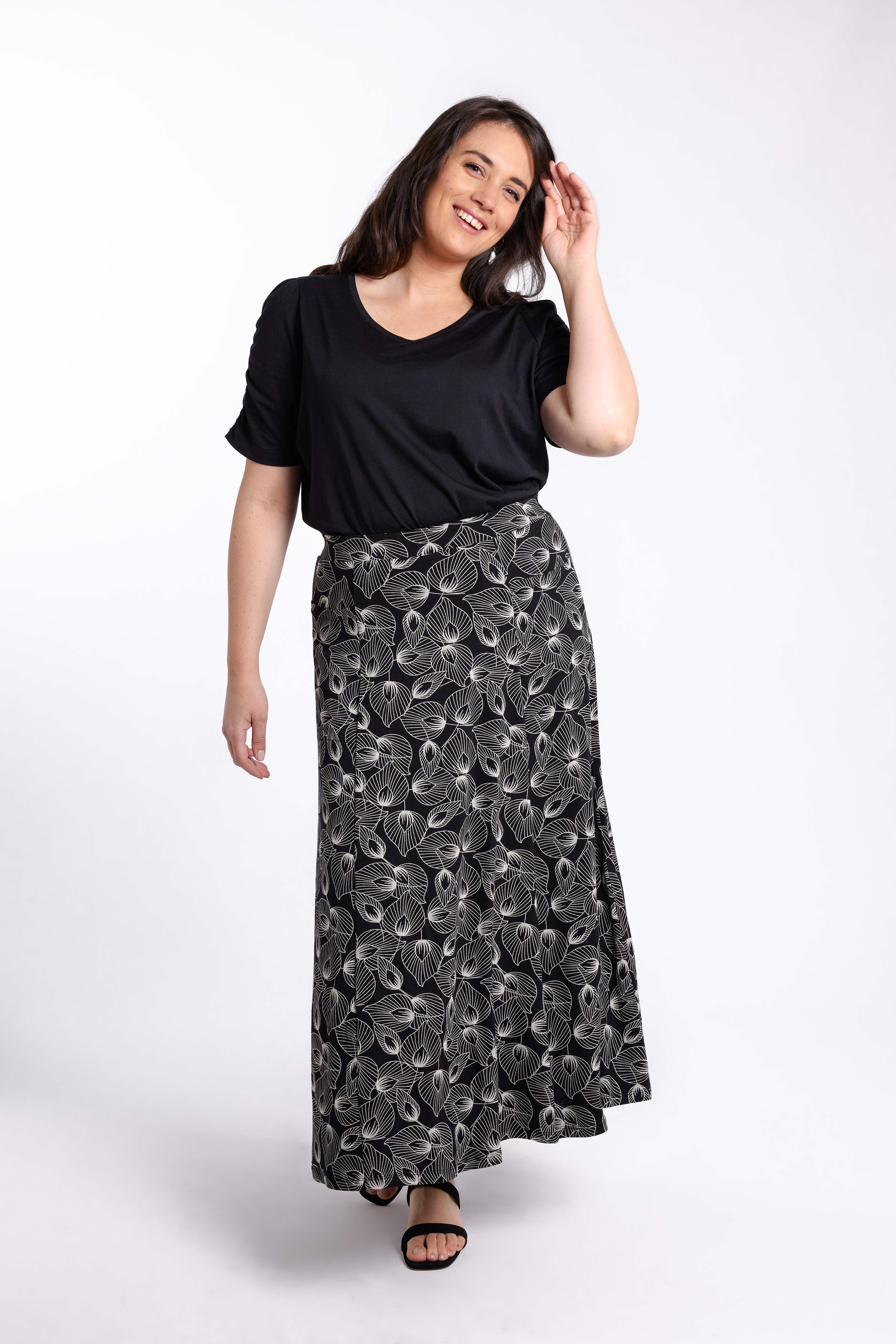 Dames Maxi rok met zakken MS Mode
