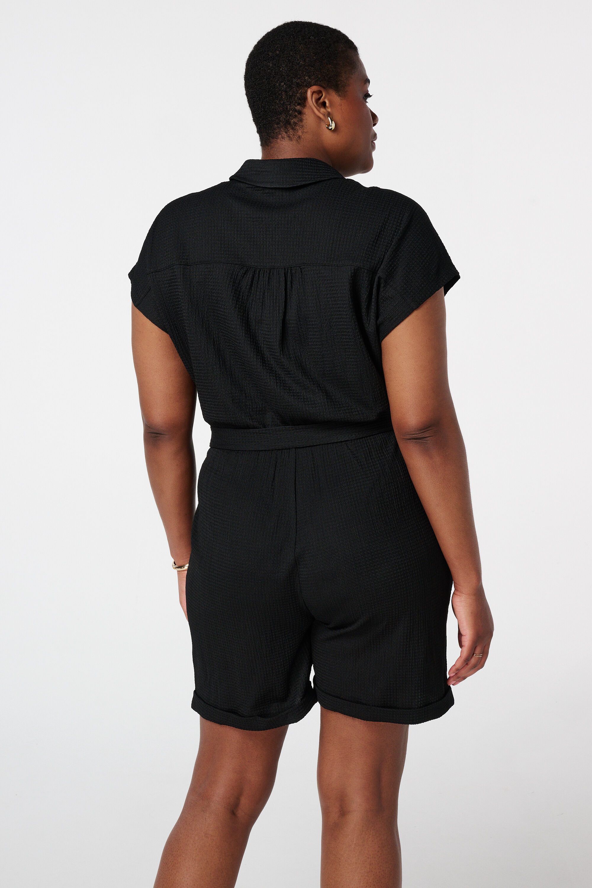 Playsuit met strikceintuur image number 3