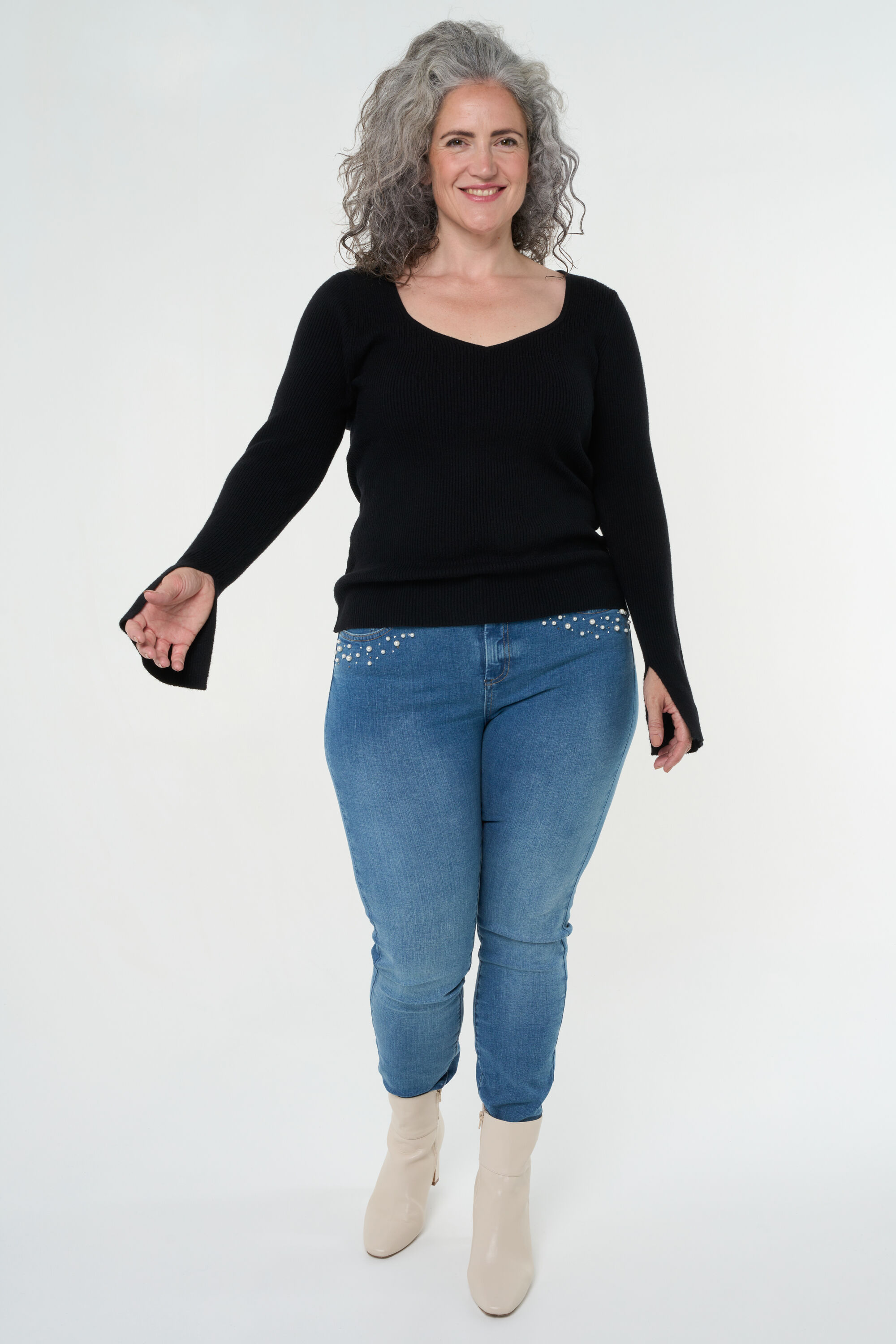 Fijngebreide top image number 7