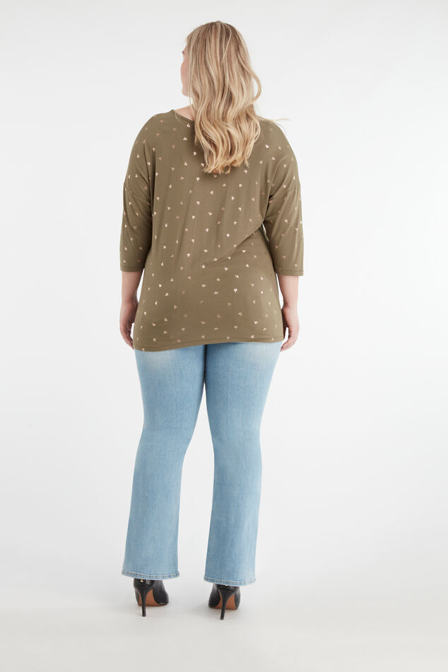 Flared leg high waist jeans image number 3