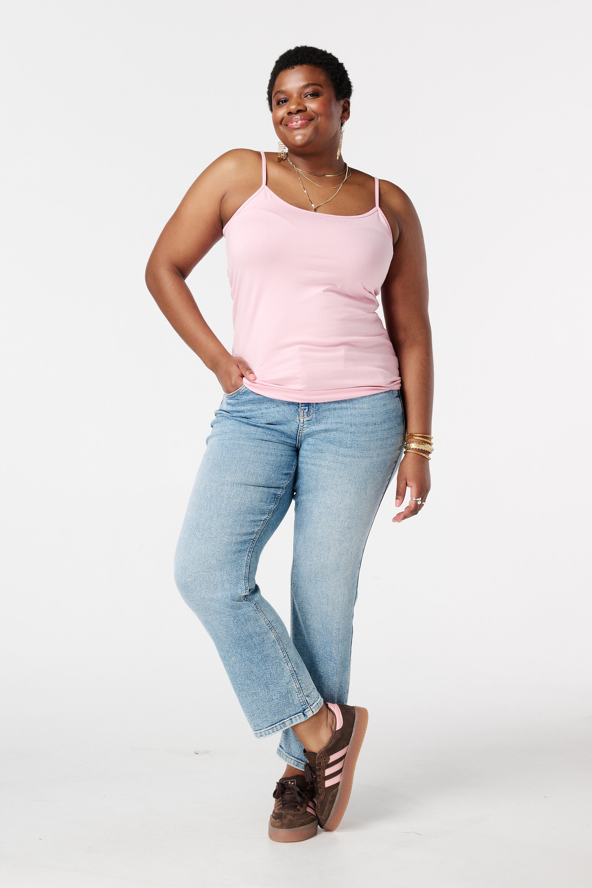 Spaghetti top met stretch image number 5