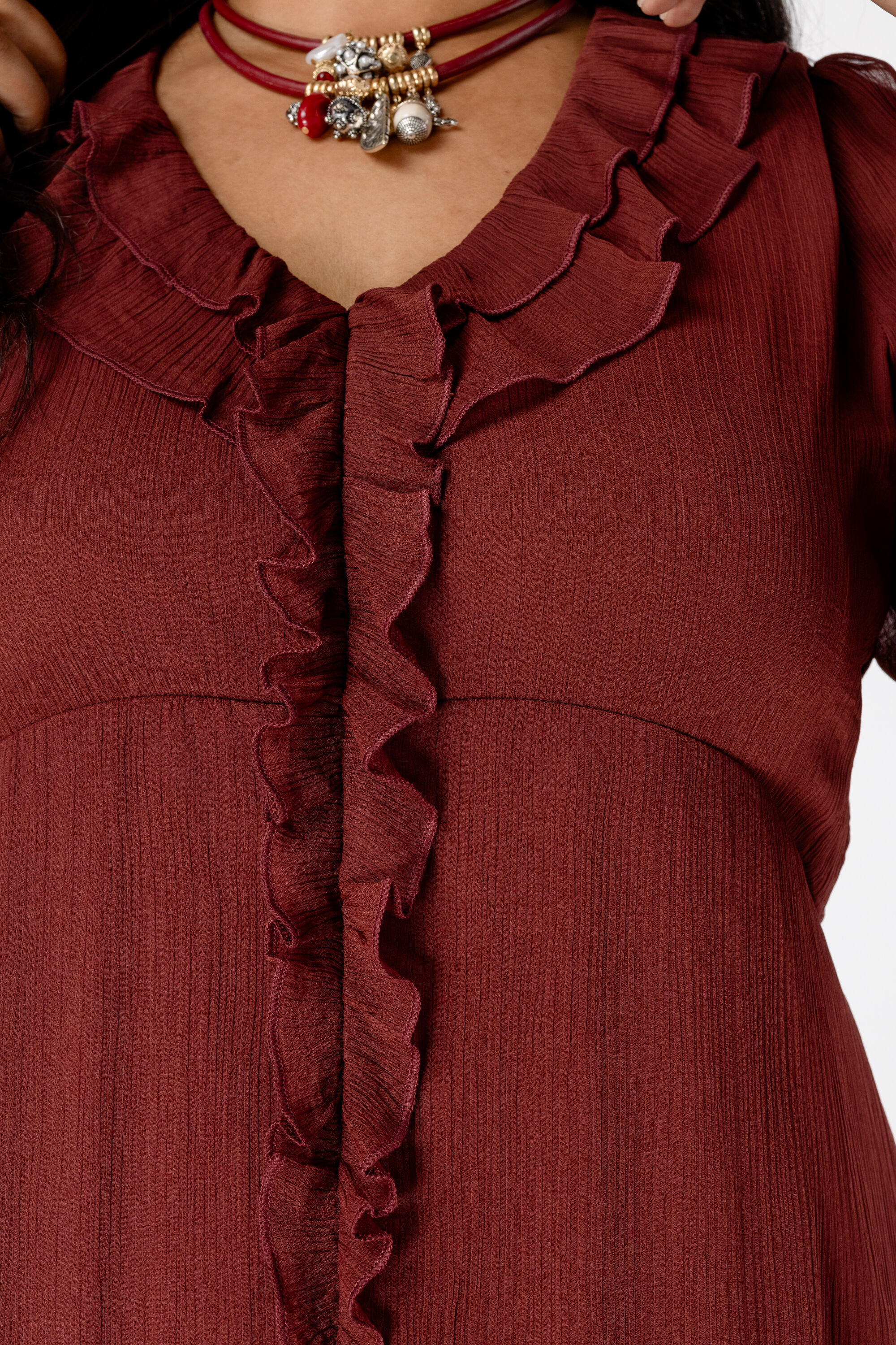 Jurk met ruches image number 5