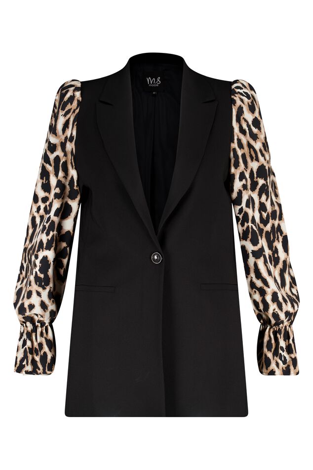 Blazer à imprimé léopard image number 1