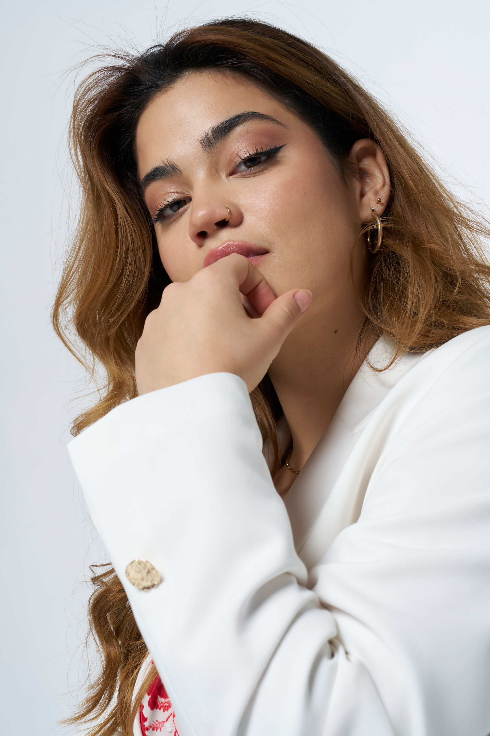 Blazer ample avec bouton dor&eacute; image number 4