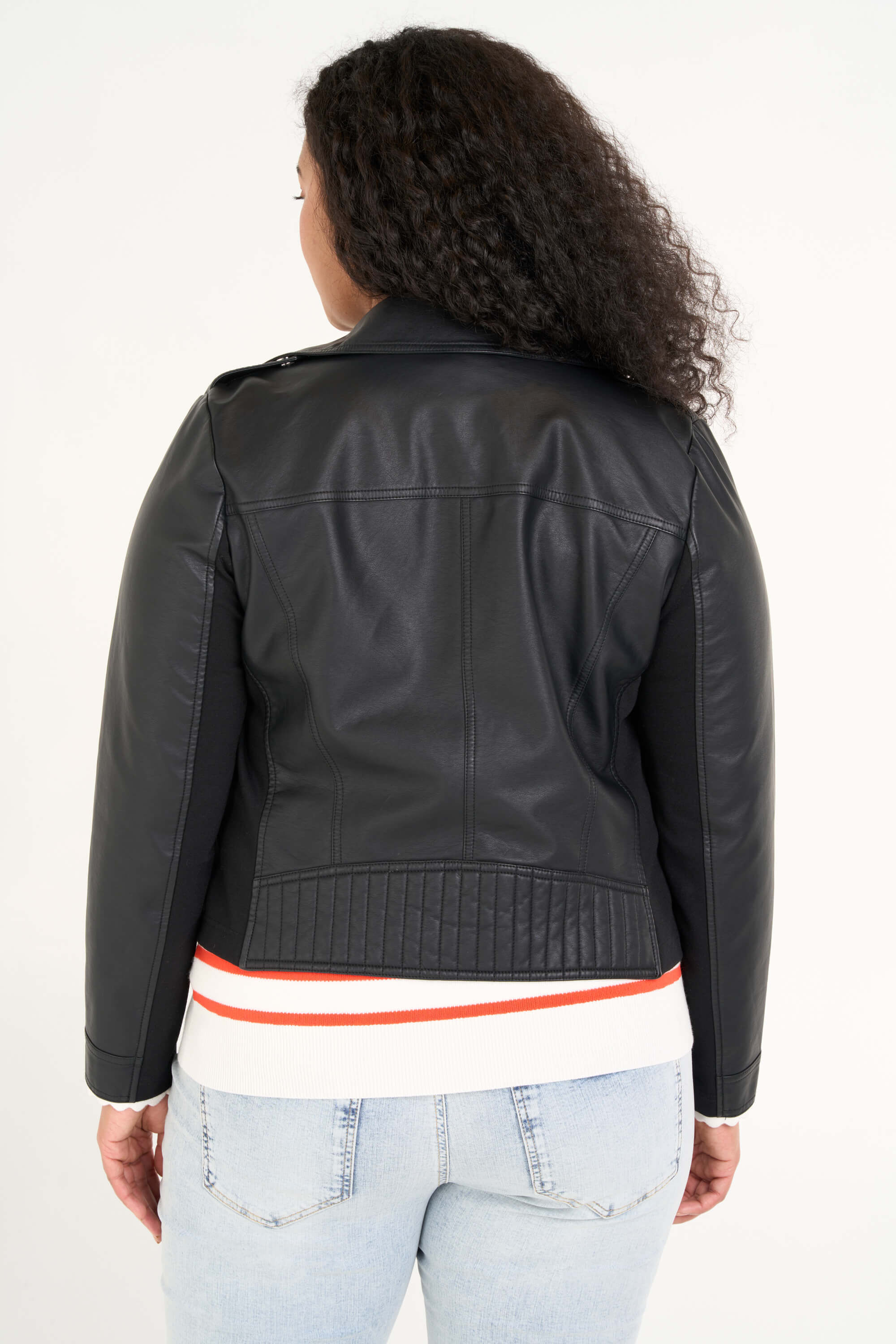 Veste style motard en similicuir image number 3