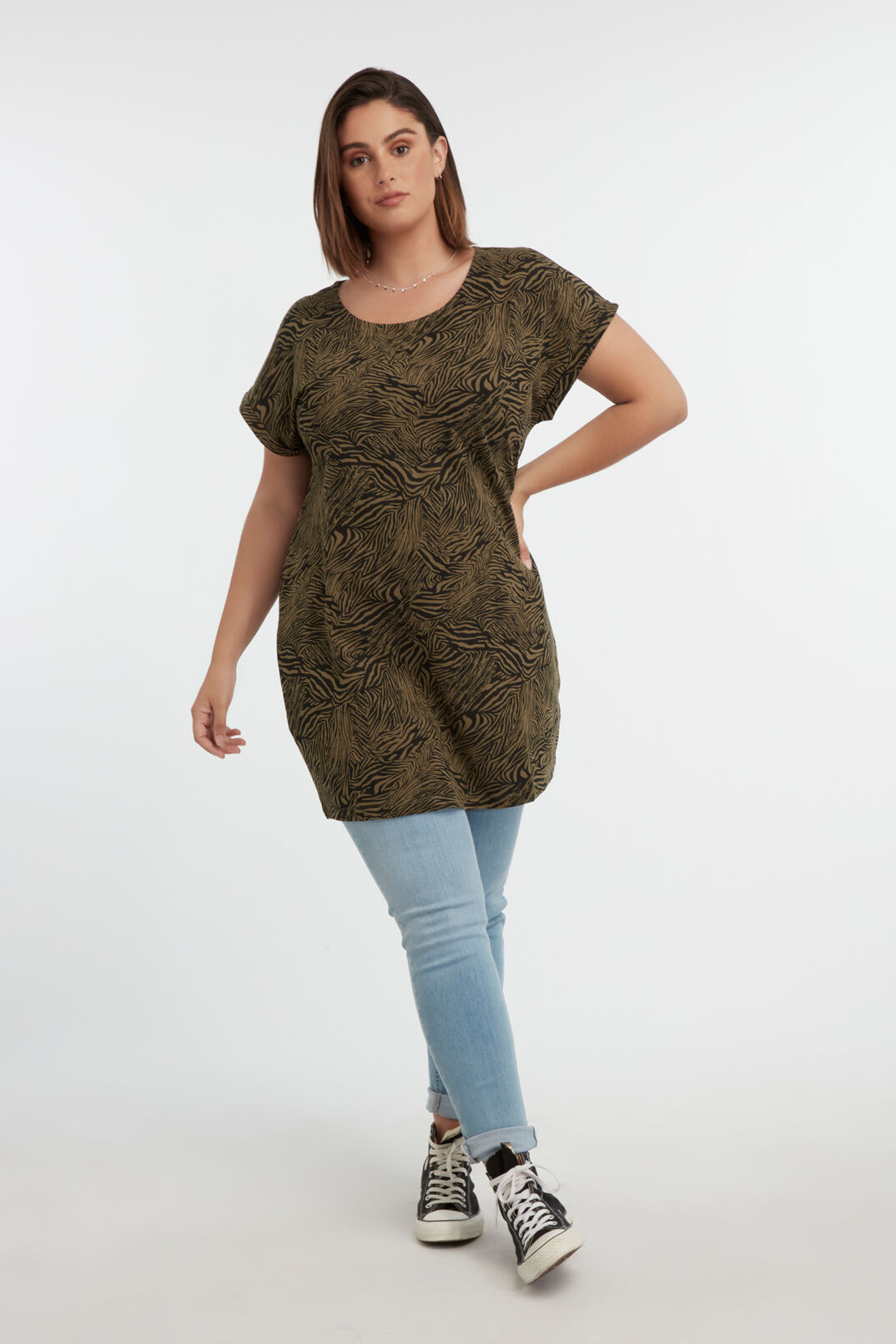 T-shirt long imprim&eacute; image number 3