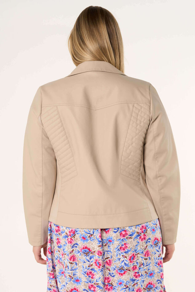 Jas van imitatieleer image number 3